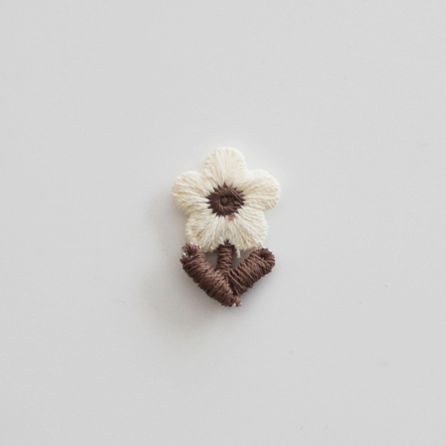 Mini Embroidered Flower Patch  Floral Applique for Hair Clips & DIY 4pcs