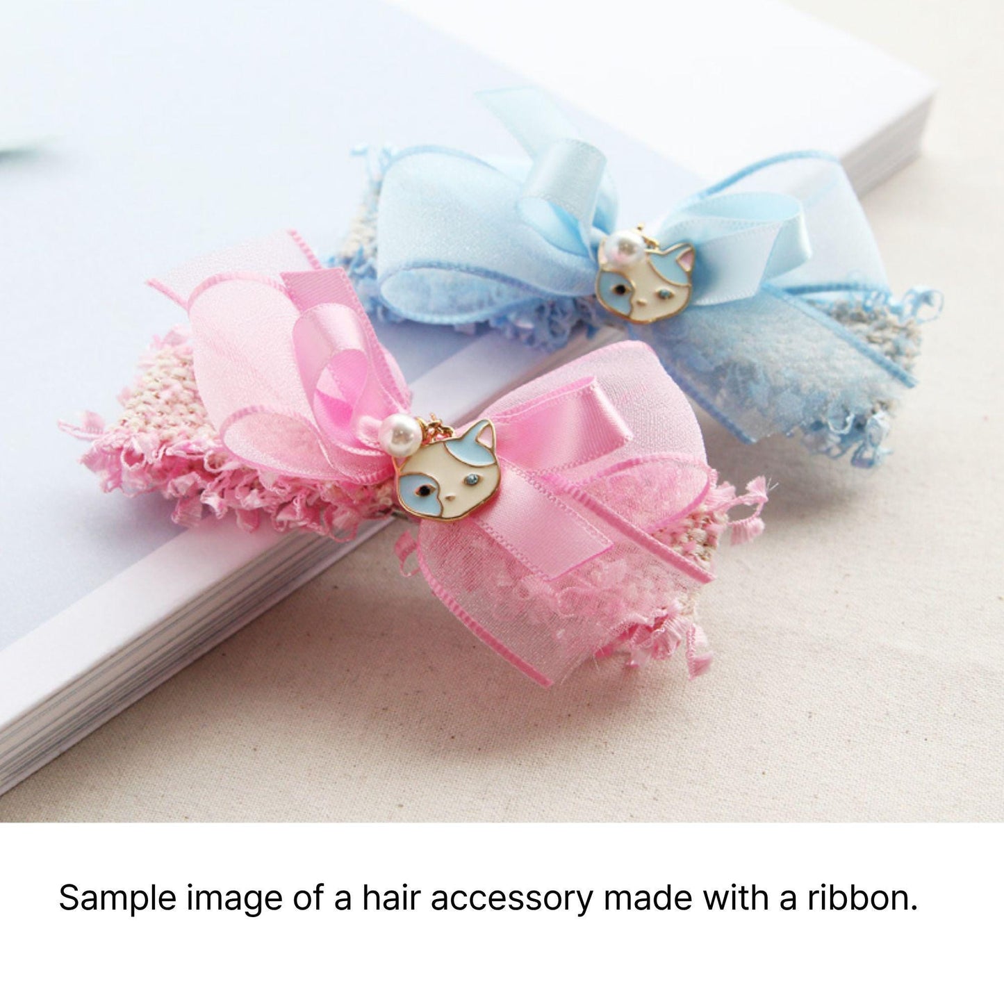 Pastel Tweed Ribbon DIY Sewing Supplies 1.18 inches x 2Yards