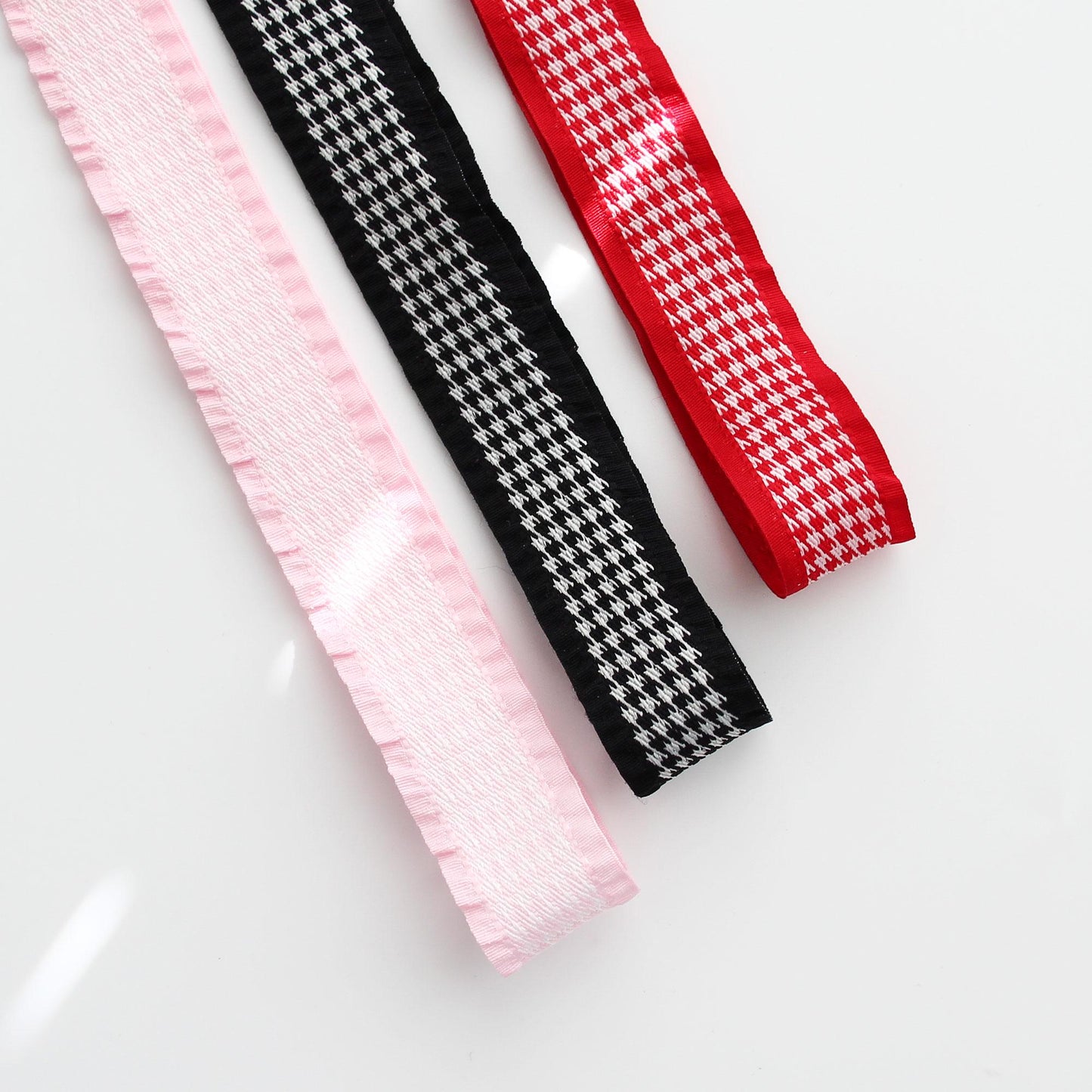 Houndstooth Frill Ribbon 5Yards