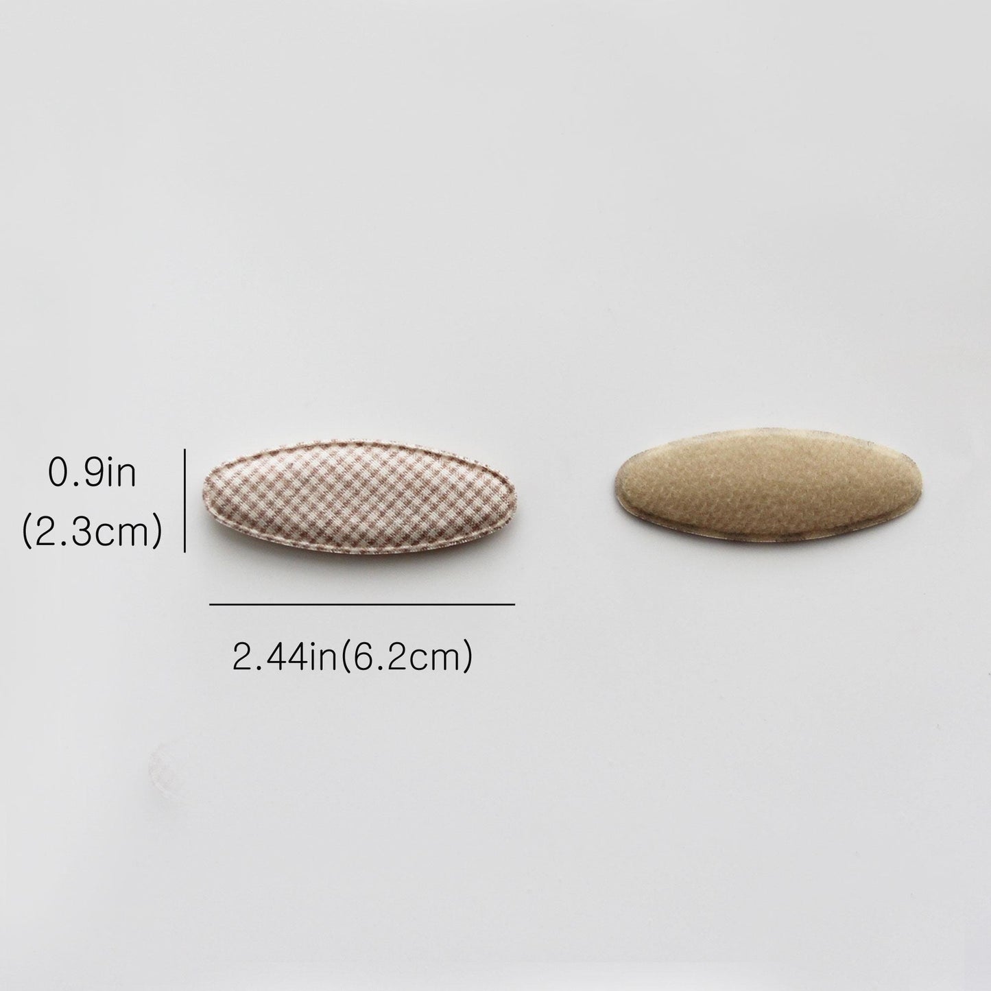 Linen Fabric Covered Snap Clip, DIY Hair Accessory Supplies, 4pcs