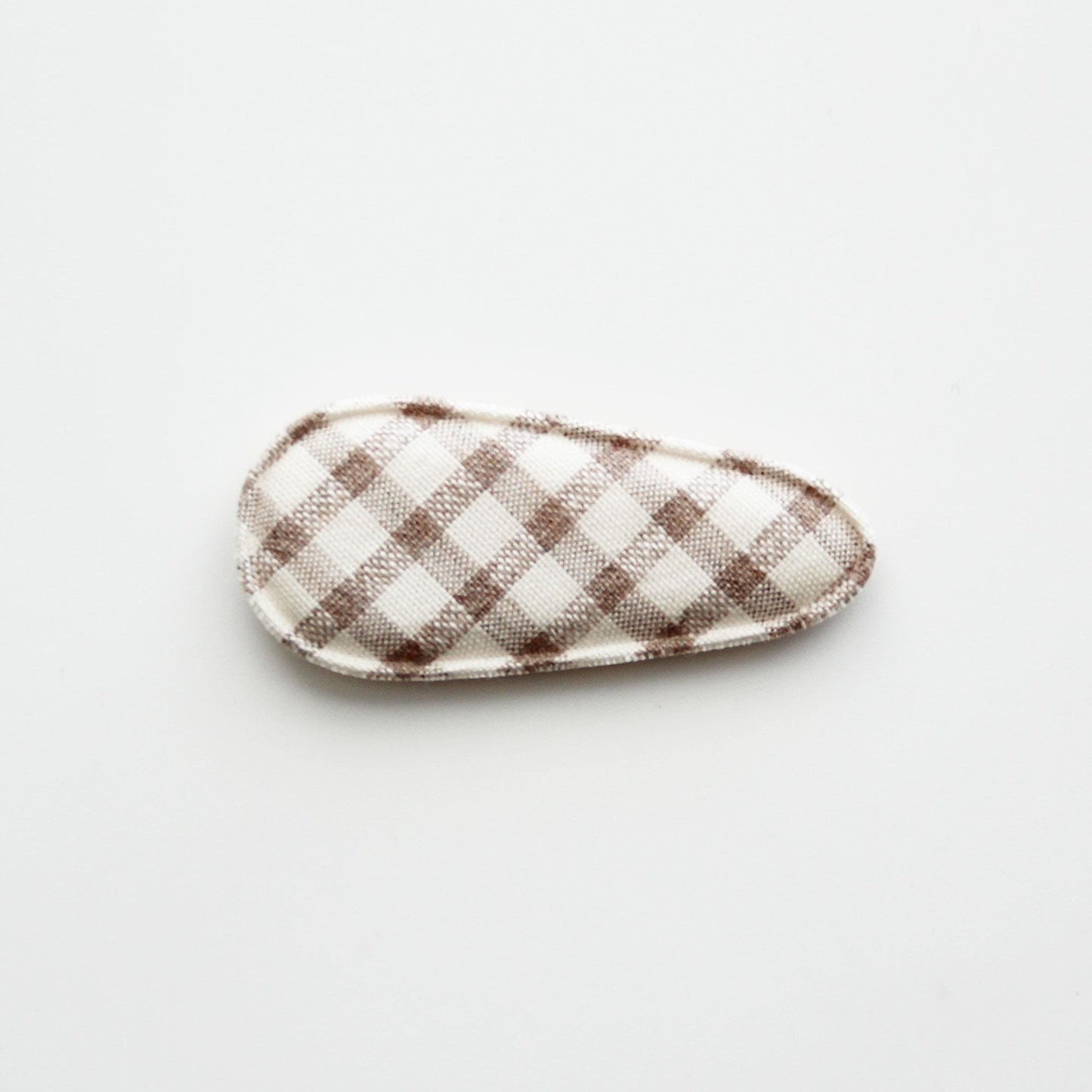 Linen Fabric Covered Snap Clip, DIY Hair Accessory Supplies 4pcs