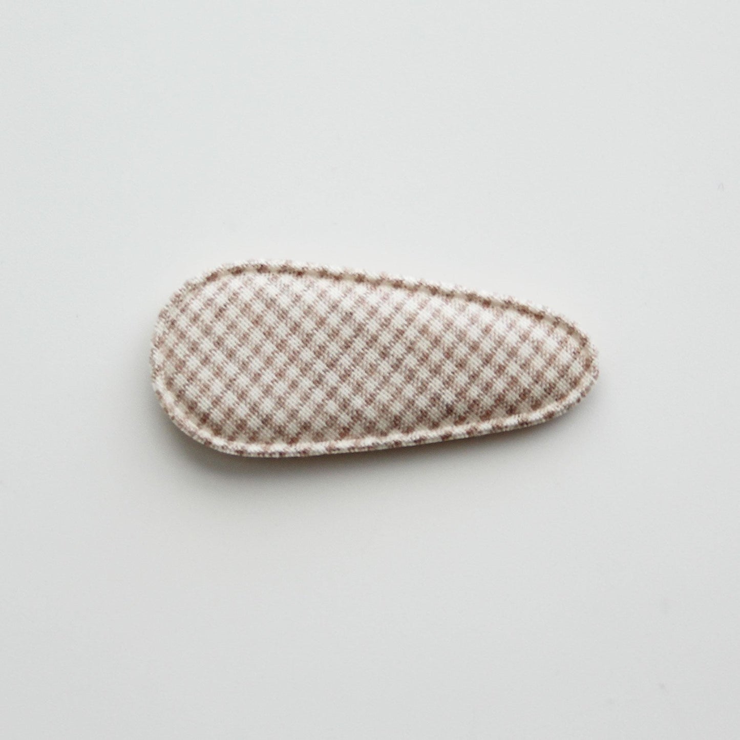 Linen Fabric Covered Snap Clip, DIY Hair Accessory Supplies 4pcs