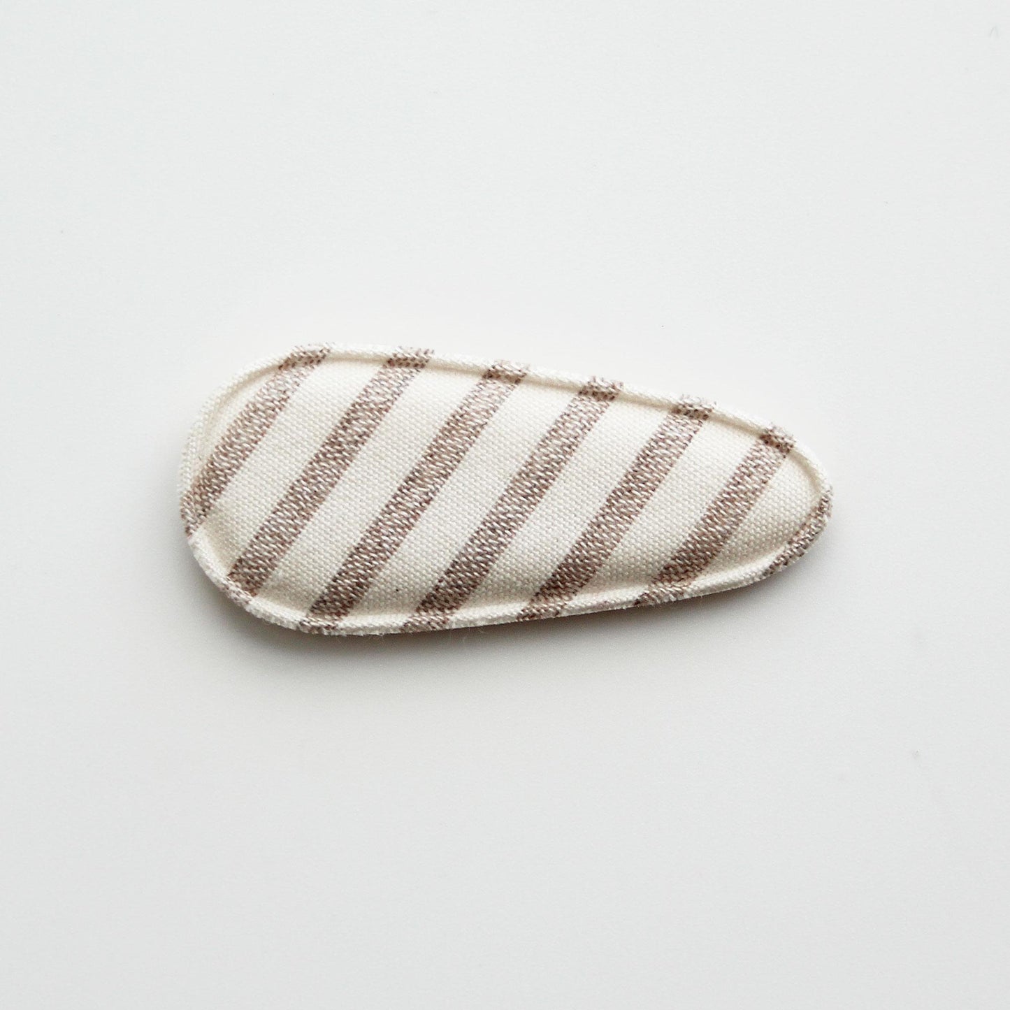 Linen Fabric Covered Snap Clip, DIY Hair Accessory Supplies 4pcs