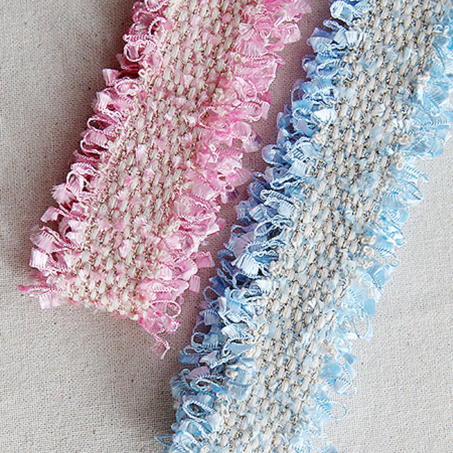 Pastel Tweed Ribbon DIY Sewing Supplies 1.18 inches x 2Yards