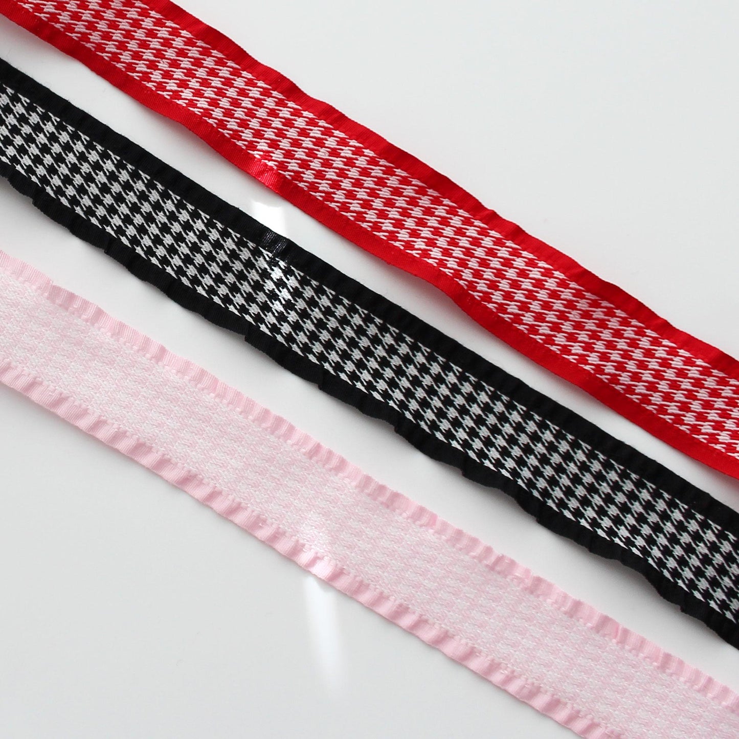 Houndstooth Frill Ribbon 5Yards