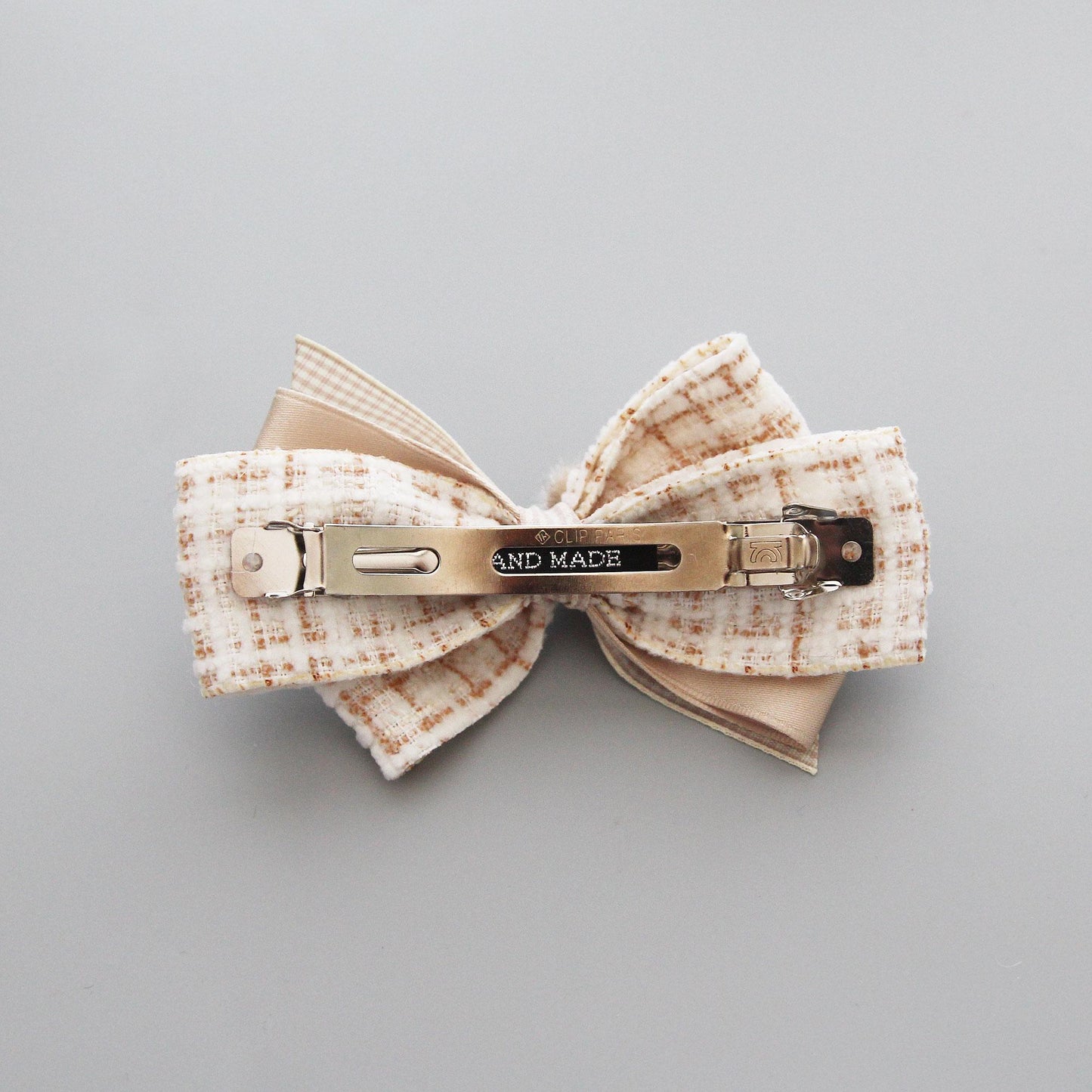 Silver Tone French Barrette Clip, 4 Inch, DIY Hair Accessory