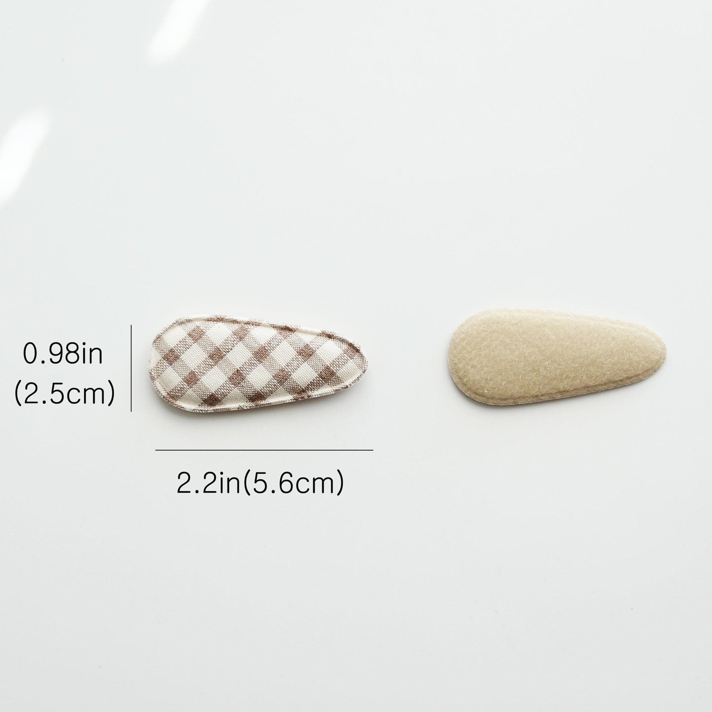Linen Fabric Covered Snap Clip, DIY Hair Accessory Supplies 4pcs