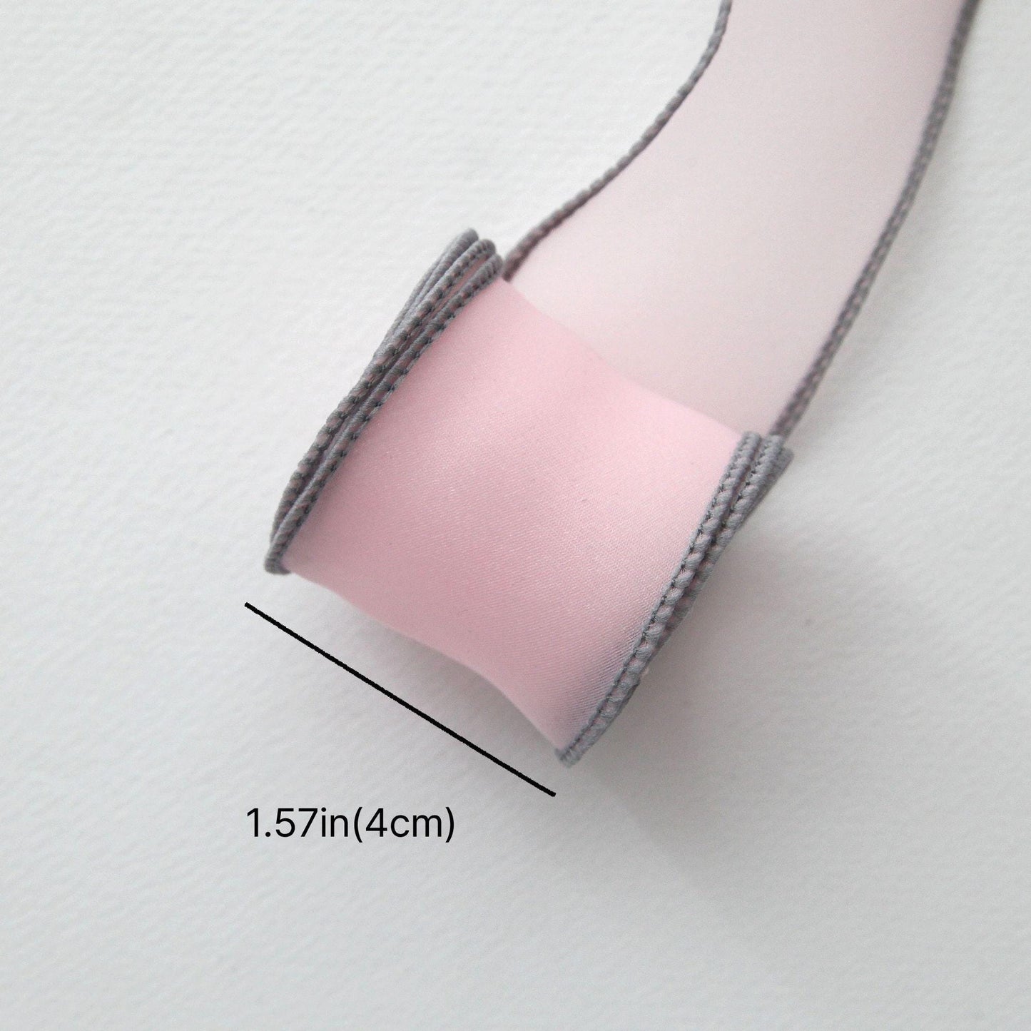 Pastel Wired Organza Ribbon, Sheer Edge 5Yards