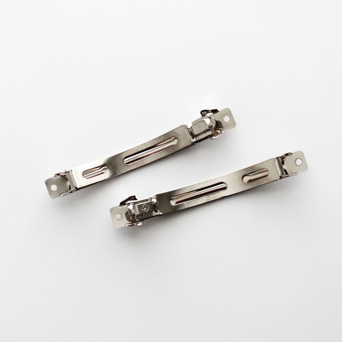 Silver Tone French Barrette Clip, 4 Inch, DIY Hair Accessory