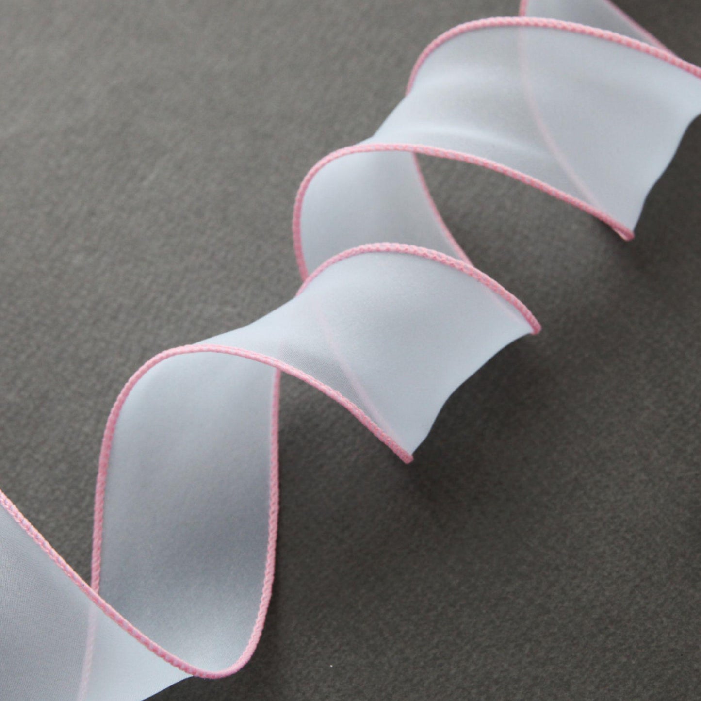 Pastel Wired Organza Ribbon, Sheer Edge 5Yards