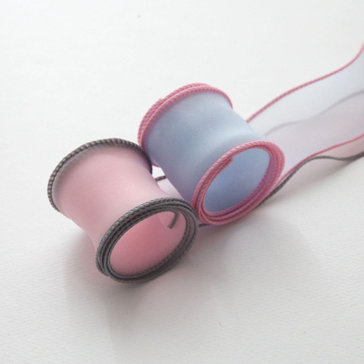 Pastel Wired Organza Ribbon, Sheer Edge 5Yards