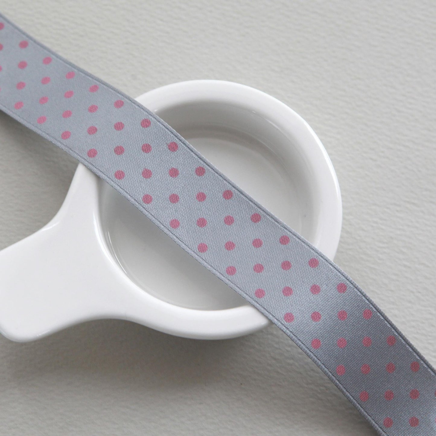 Polka Dot Satin Ribbon 1inch (2.5cm) x 2Yards