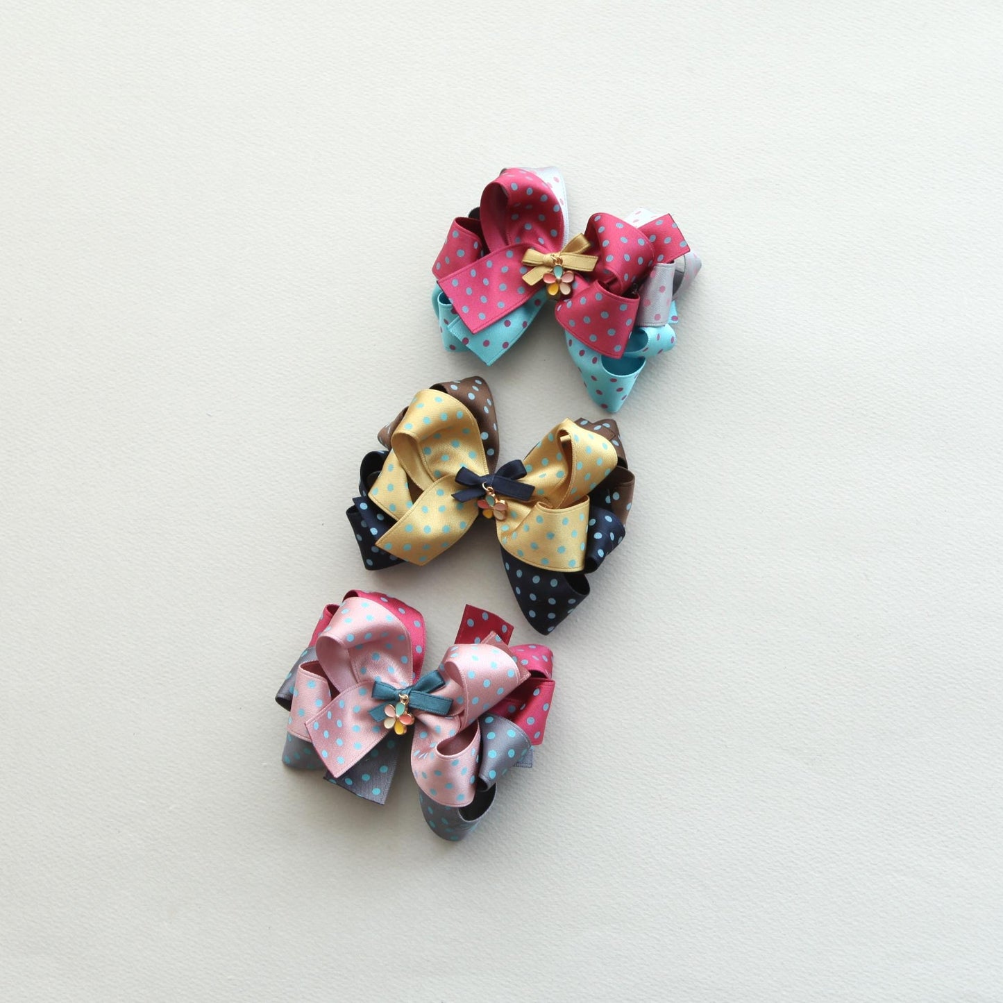 Polka Dot Satin Ribbon 1inch (2.5cm) x 2Yards