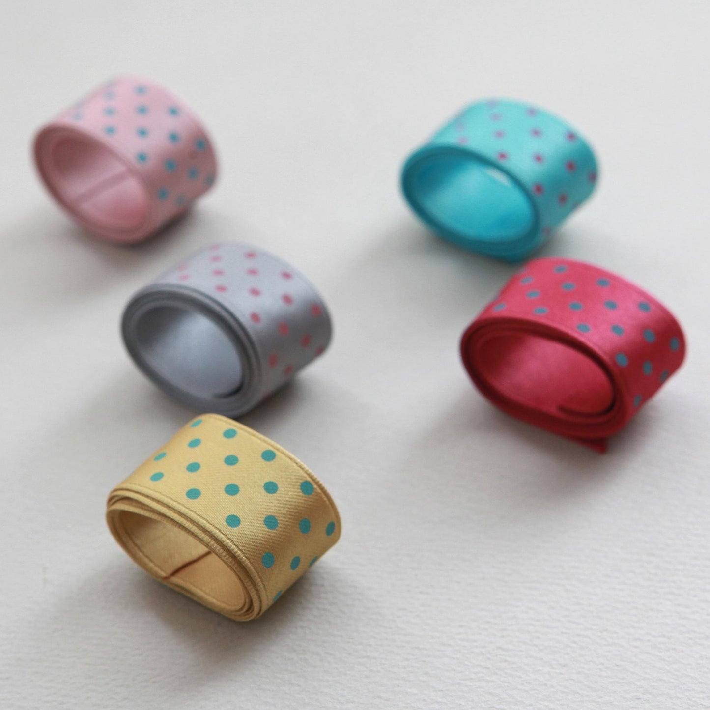 Polka Dot Satin Ribbon 1inch (2.5cm) x 2Yards