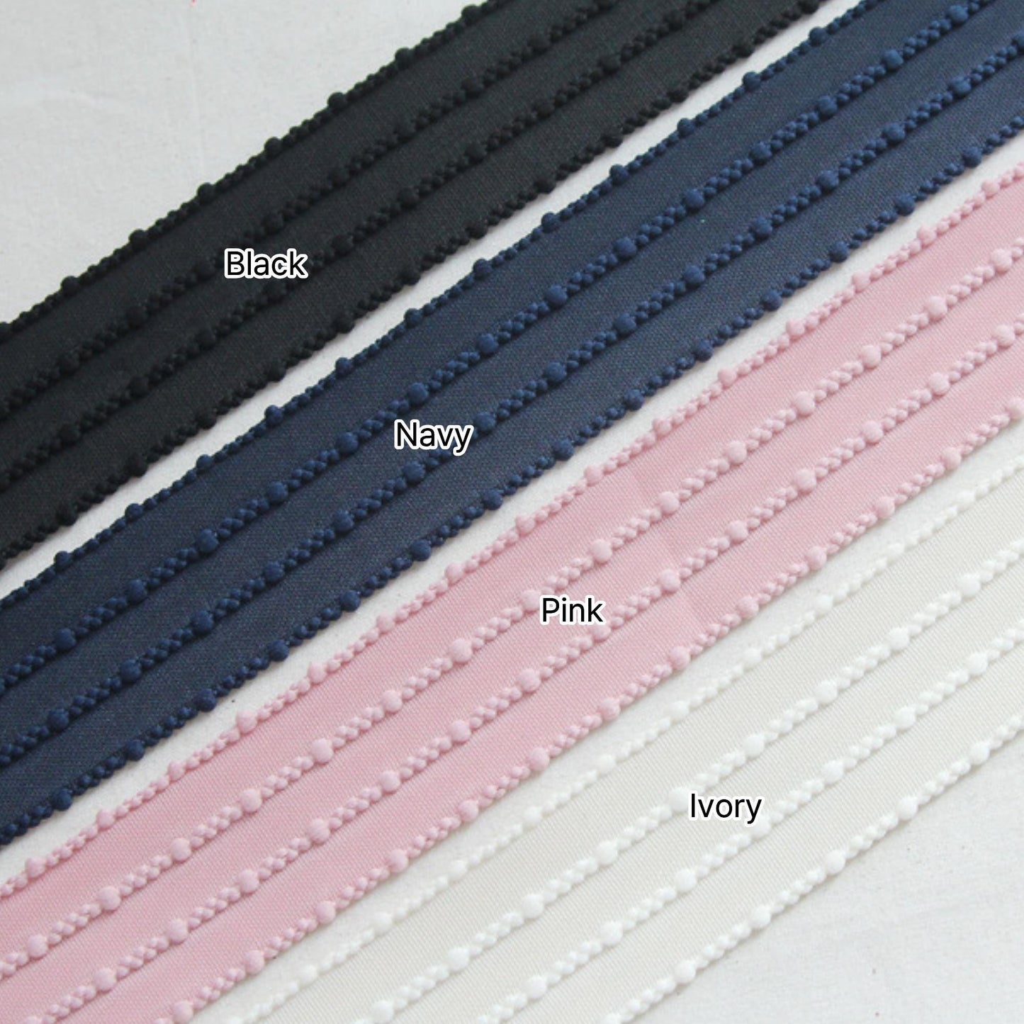 Bobble Edge Ribbon 1.57inch (4cm) x 5Yards