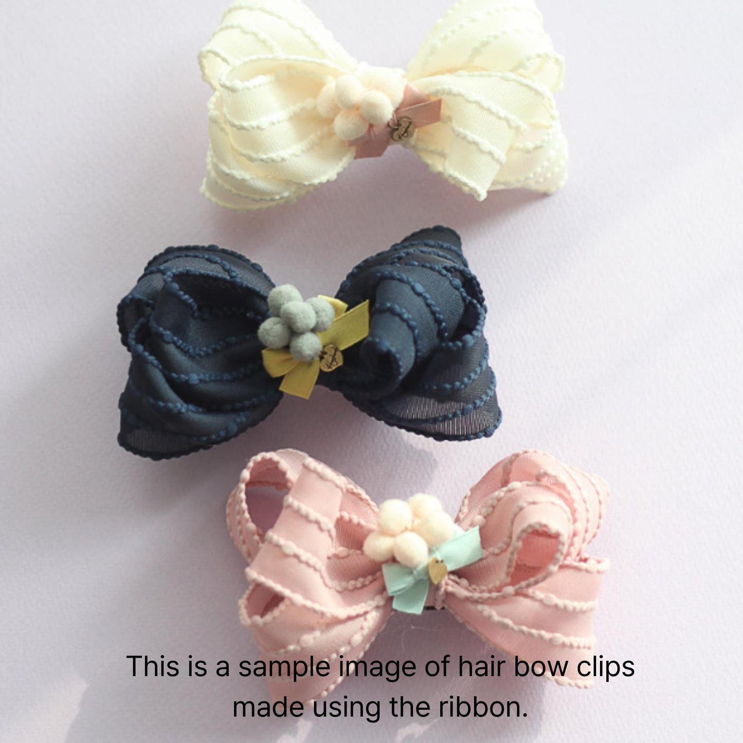 Bobble Edge Ribbon 1.57inch (4cm) x 5Yards