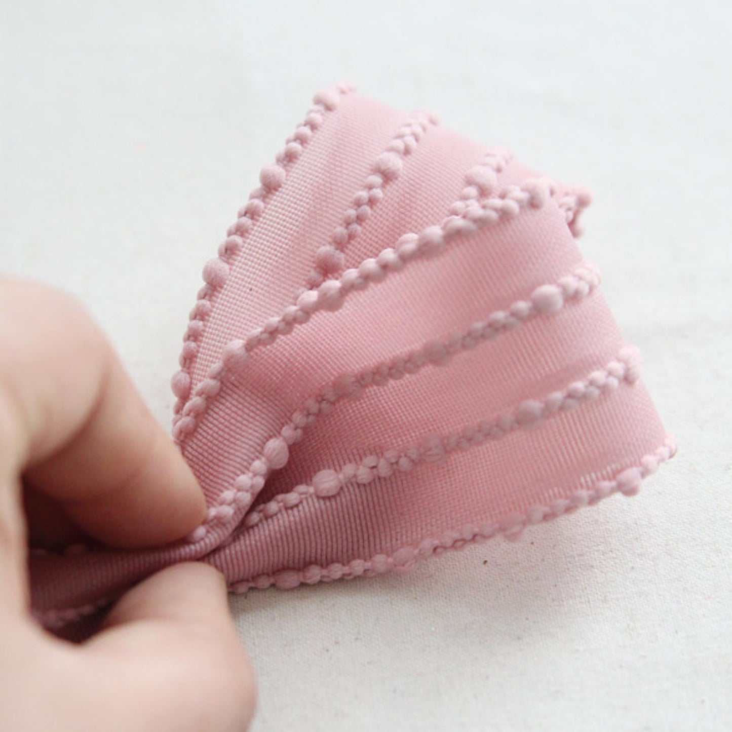 Bobble Edge Ribbon 1.57inch (4cm) x 5Yards