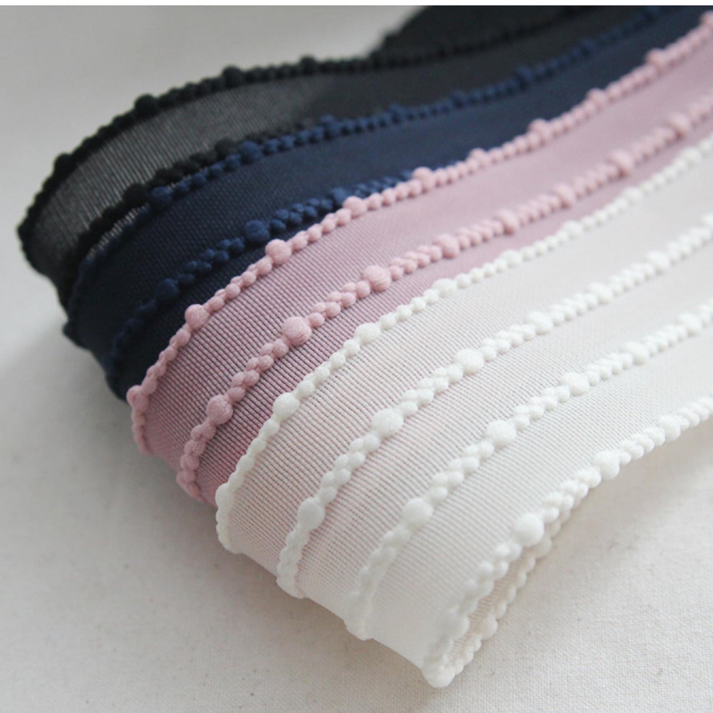 Bobble Edge Ribbon 1.57inch (4cm) x 5Yards