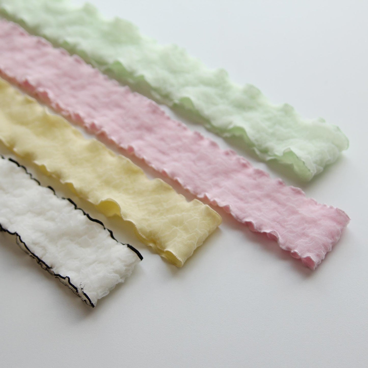 Pastel Ruffle Ribbon 1.57inch (4cm) x 5Yards