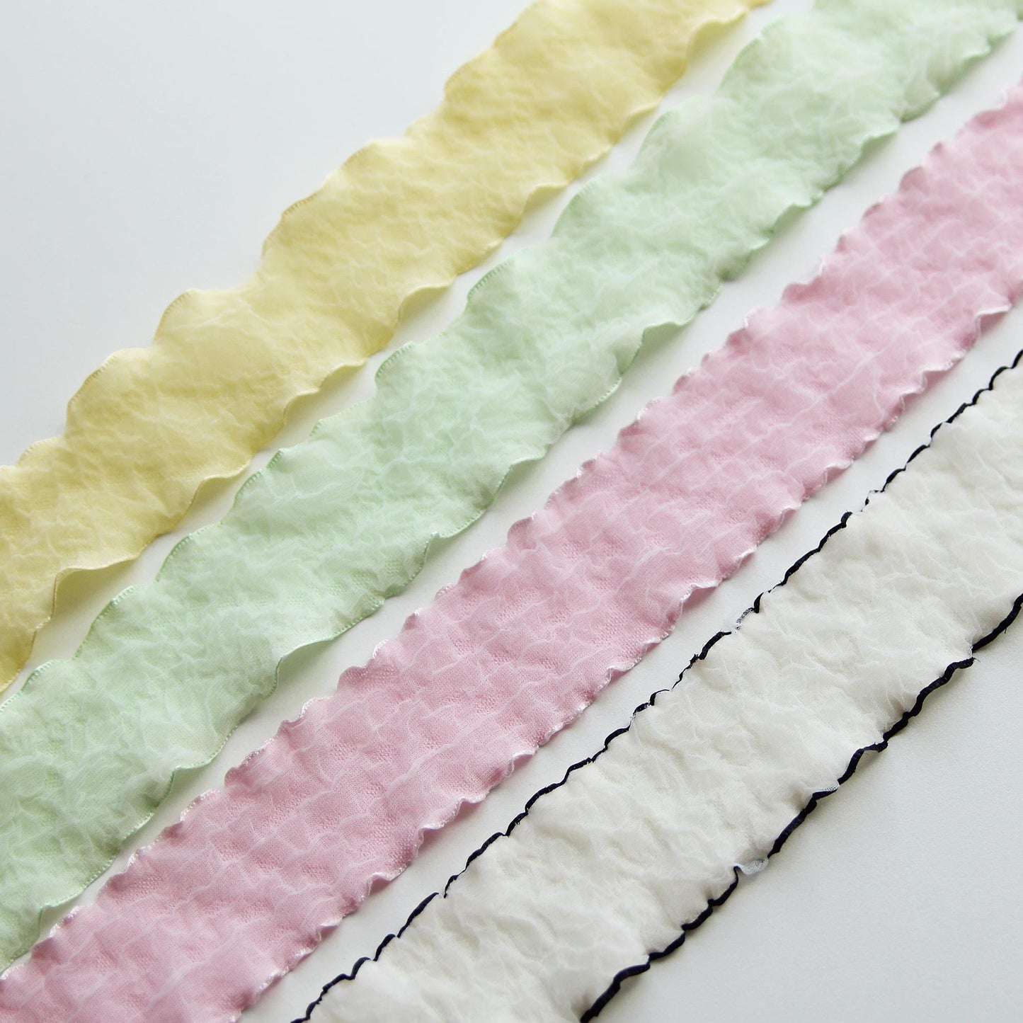 Pastel Ruffle Ribbon 1.57inch (4cm) x 5Yards