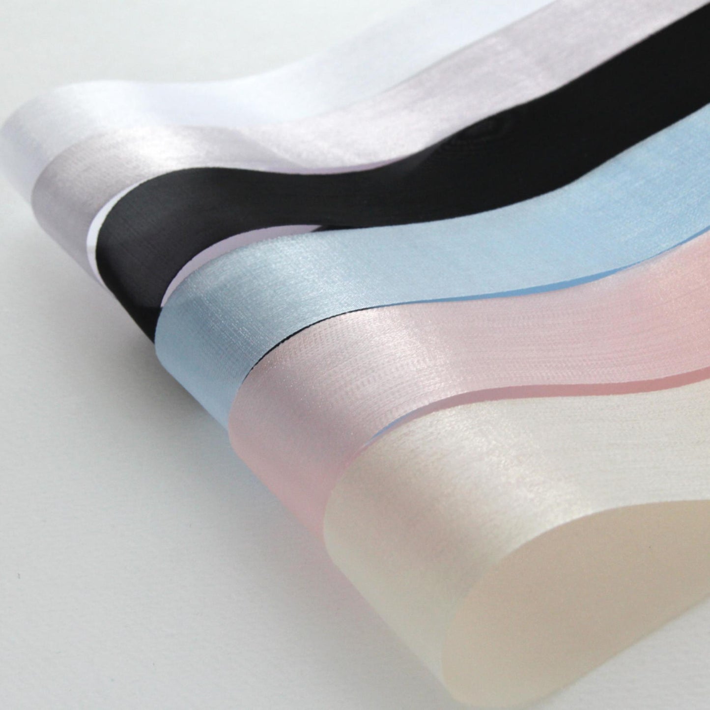 Pastel Organza Ribbon, Sheer Craft Ribbon, Hair Bow Making Supply, Wedding Decoration 5Yards