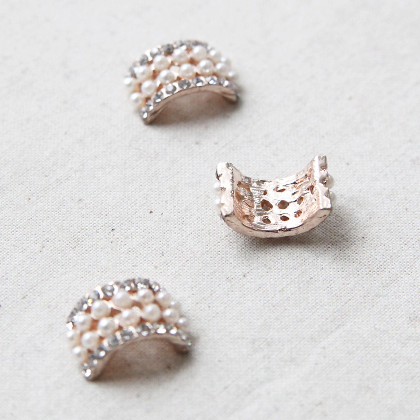 Pearl Rhinestone Embellishment, Hair Bow Decoration, DIY Craft Embellishment, 4/10pcs/