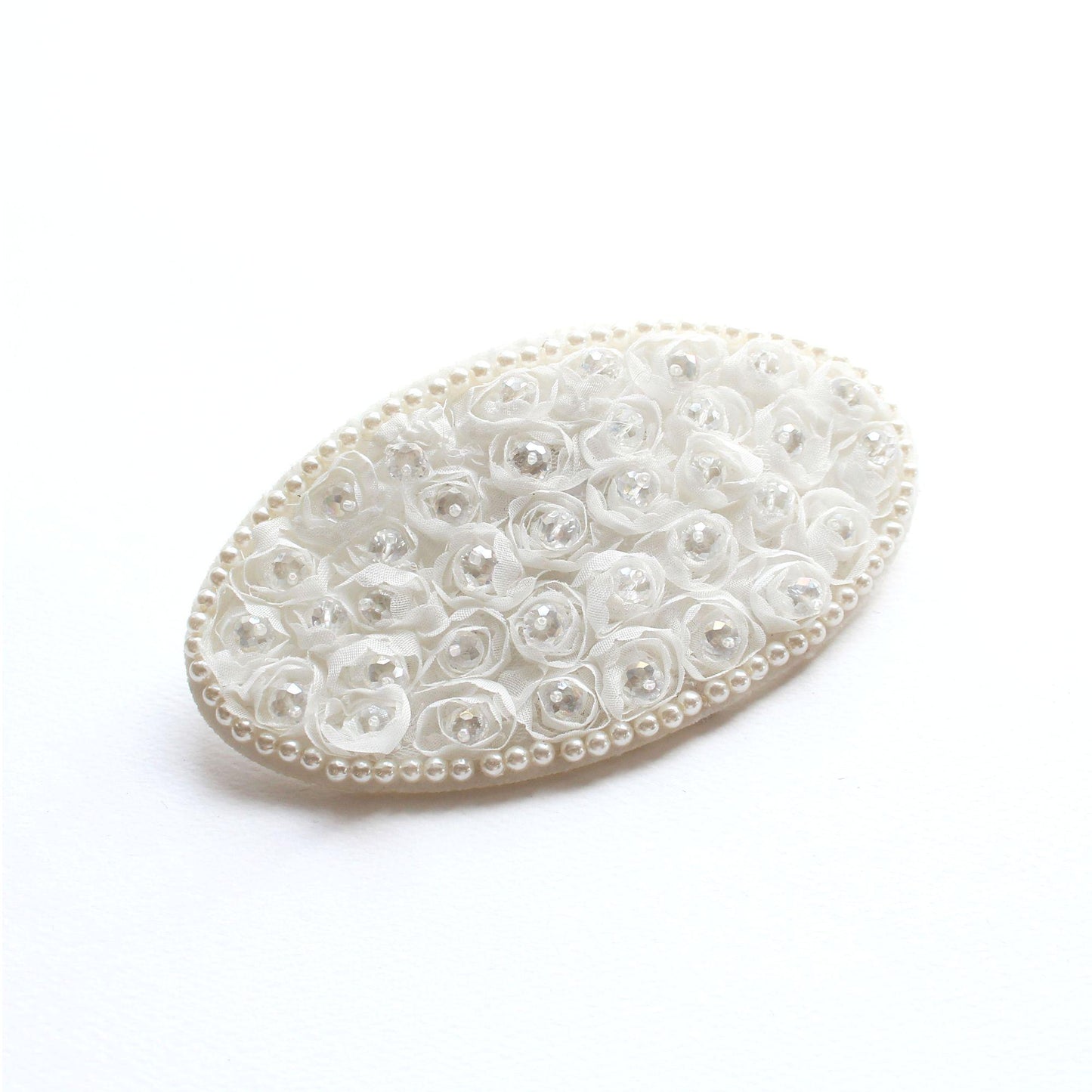 Oval Wedding Embellishment, Hair Bow Decoration, DIY Craft Embellishment 2/10pcs/