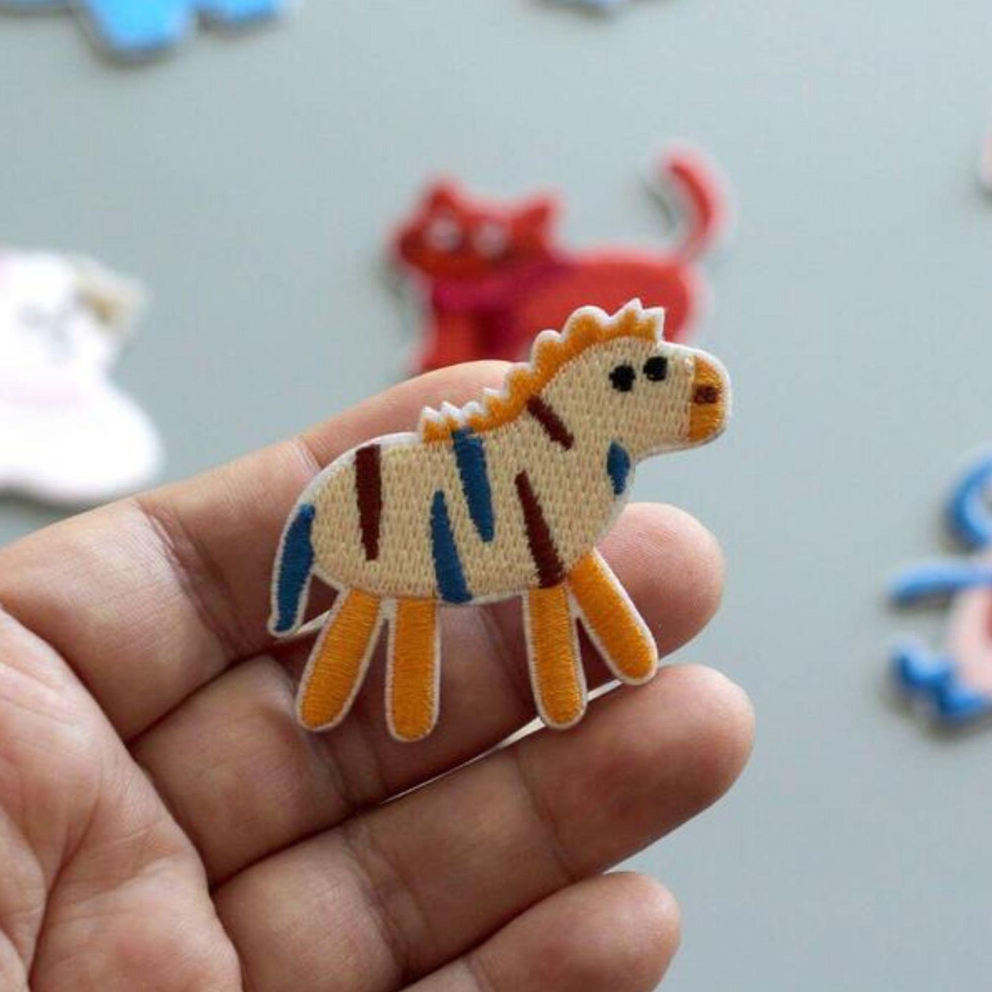 Embroidered Animal Patches, Iron-On DIY Craft Supply, Clothing Decoration