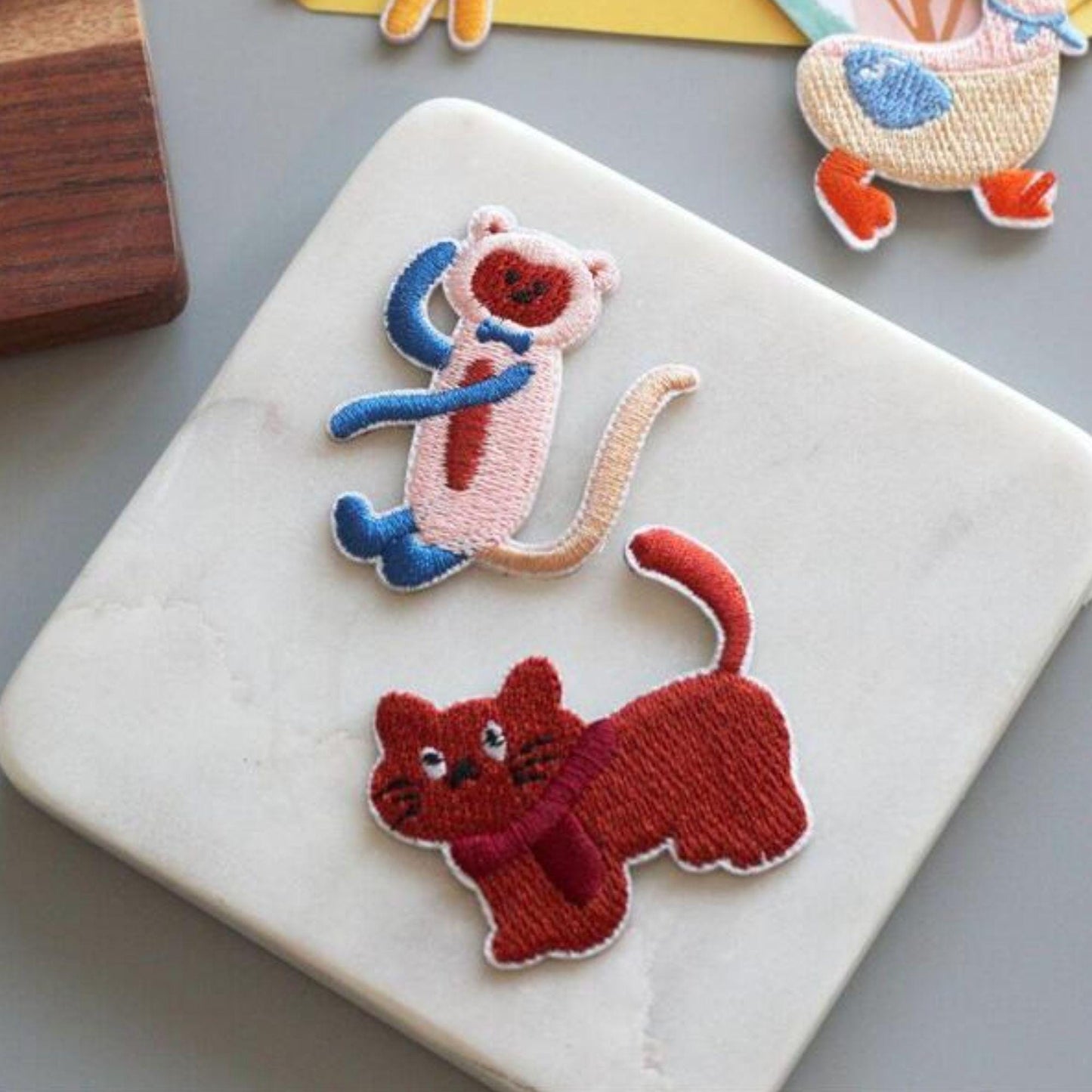 Embroidered Animal Patches, Iron-On DIY Craft Supply, Clothing Decoration