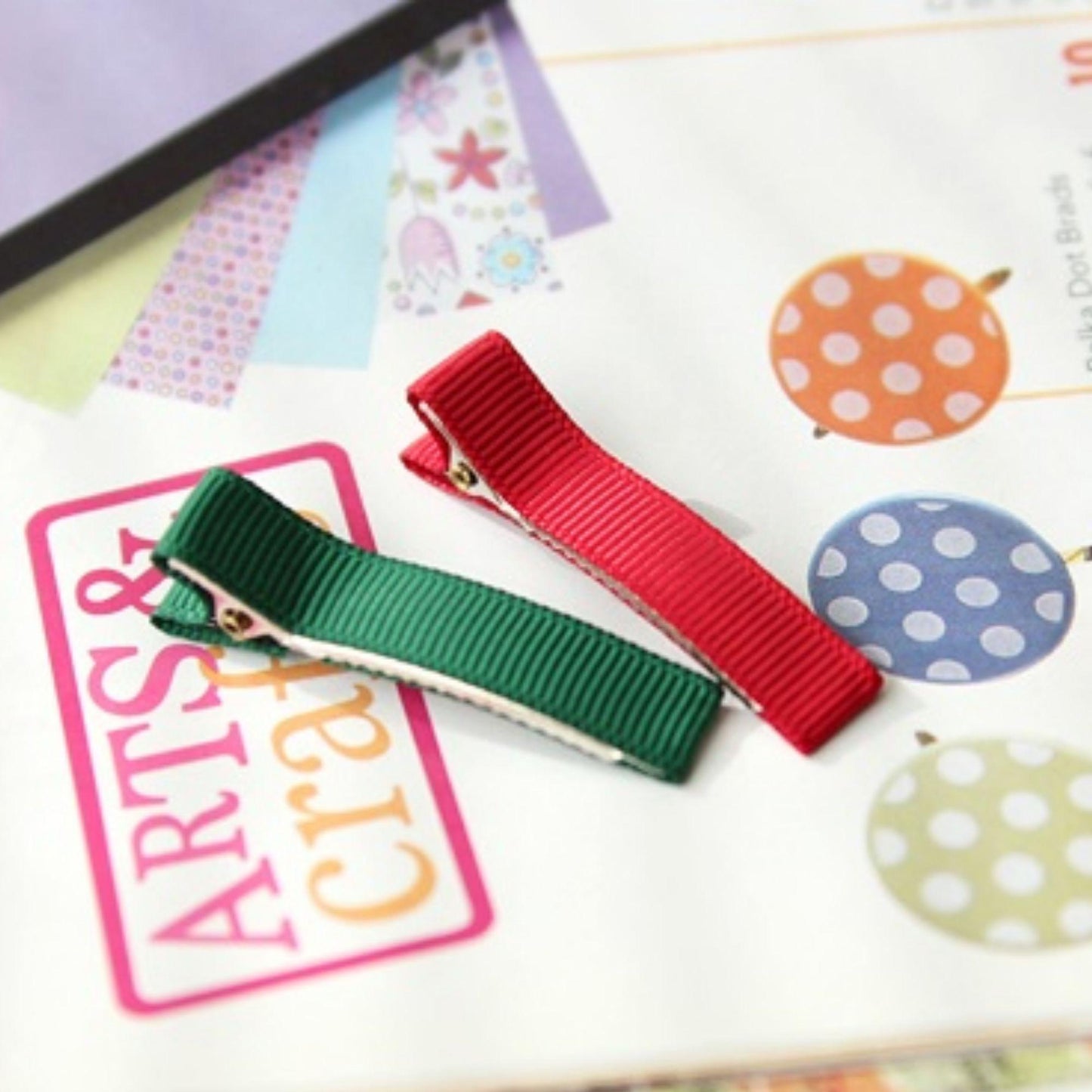 Ribbon Wrapped Alligator Hair Clips 5/10/30pcs