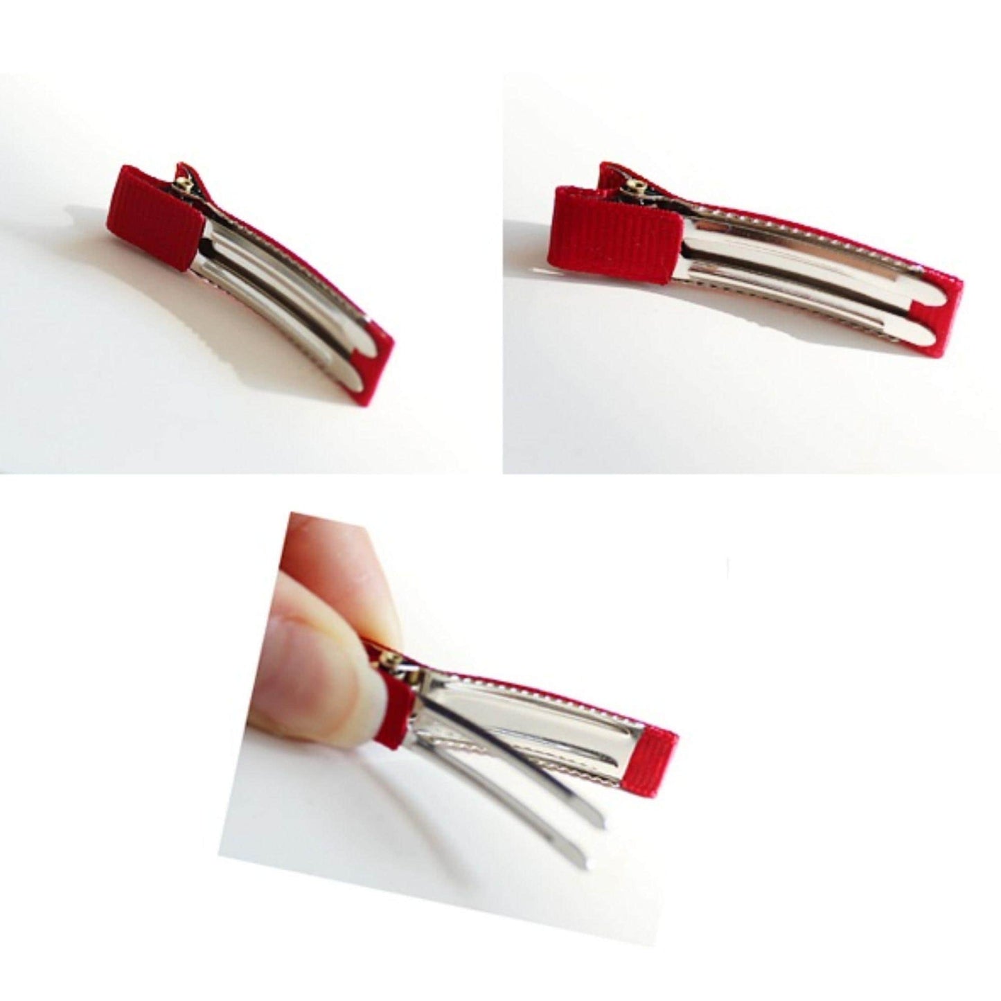 Ribbon Wrapped Alligator Hair Clips 5/10/30pcs