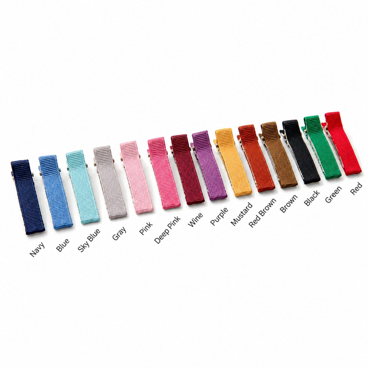 Ribbon Wrapped Alligator Hair Clips 5/10/30pcs
