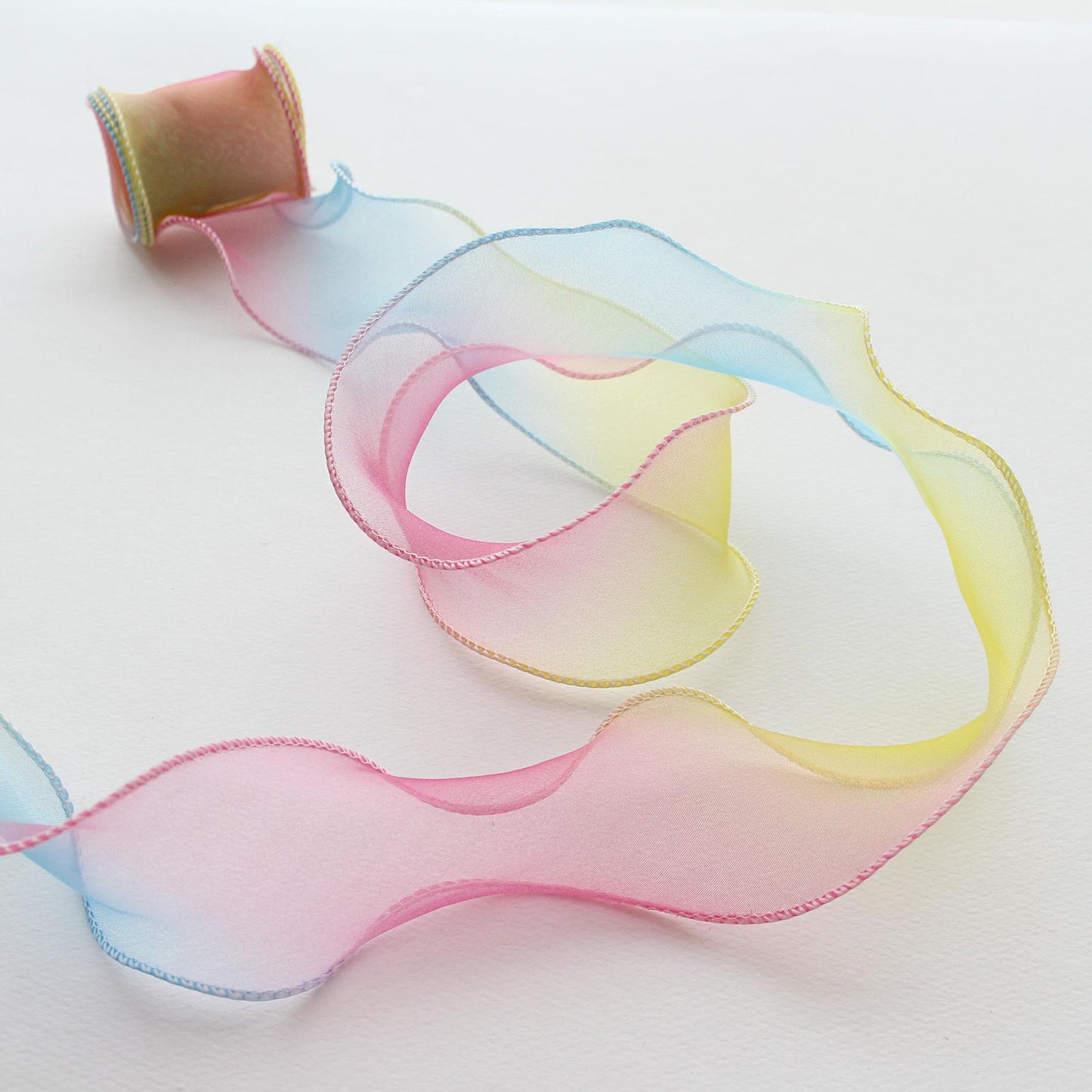Charming Organdy Ribbon 1.53inch (3.9cm) x 5Yards