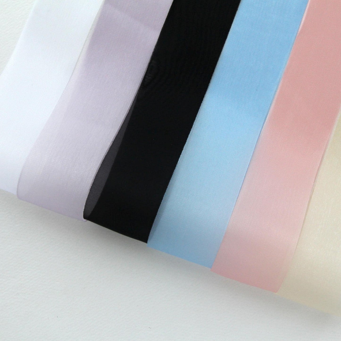 Pastel Organza Ribbon, Sheer Craft Ribbon, Hair Bow Making Supply, Wedding Decoration 5Yards