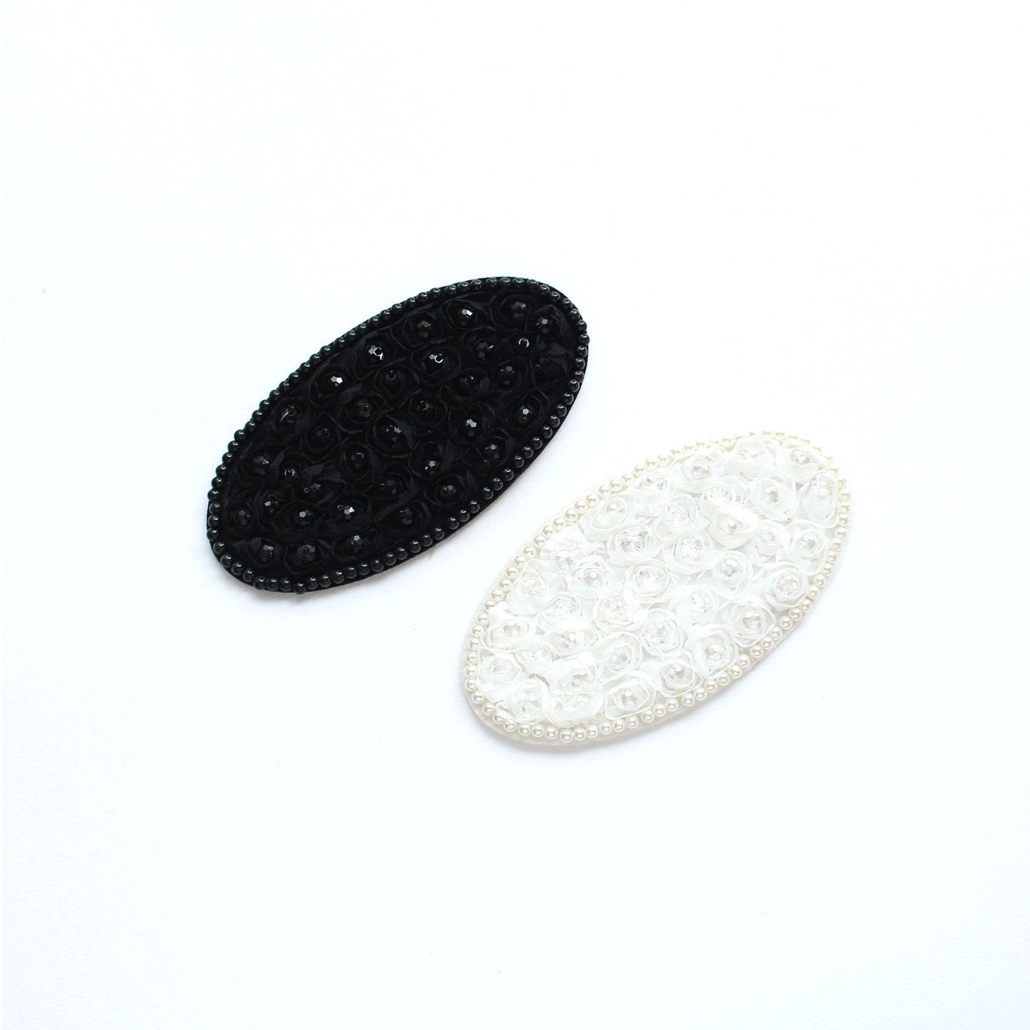 Oval Wedding Embellishment, Hair Bow Decoration, DIY Craft Embellishment 2/10pcs/