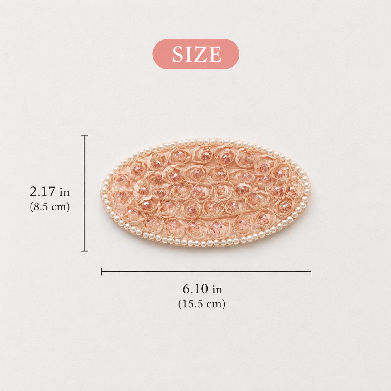 Oval Wedding Embellishment, Hair Bow Decoration, DIY Craft Embellishment 2/10pcs/