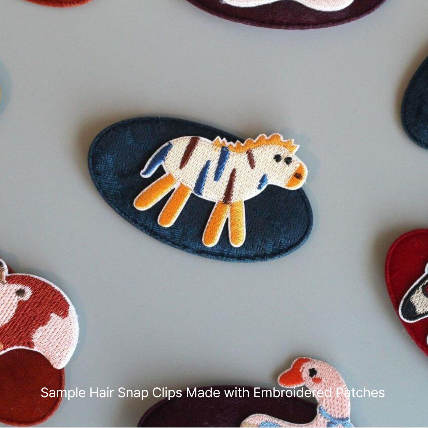 Embroidered Animal Patches, Iron-On DIY Craft Supply, Clothing Decoration