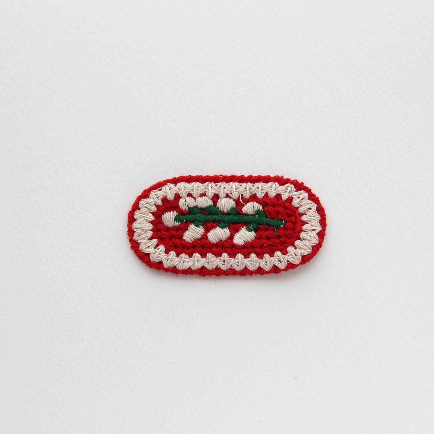 Crochet Embroidered Appliques, Vintage Floral & Cherry Embroidery Patches, DIY Craft Supplies 5/10pcs
