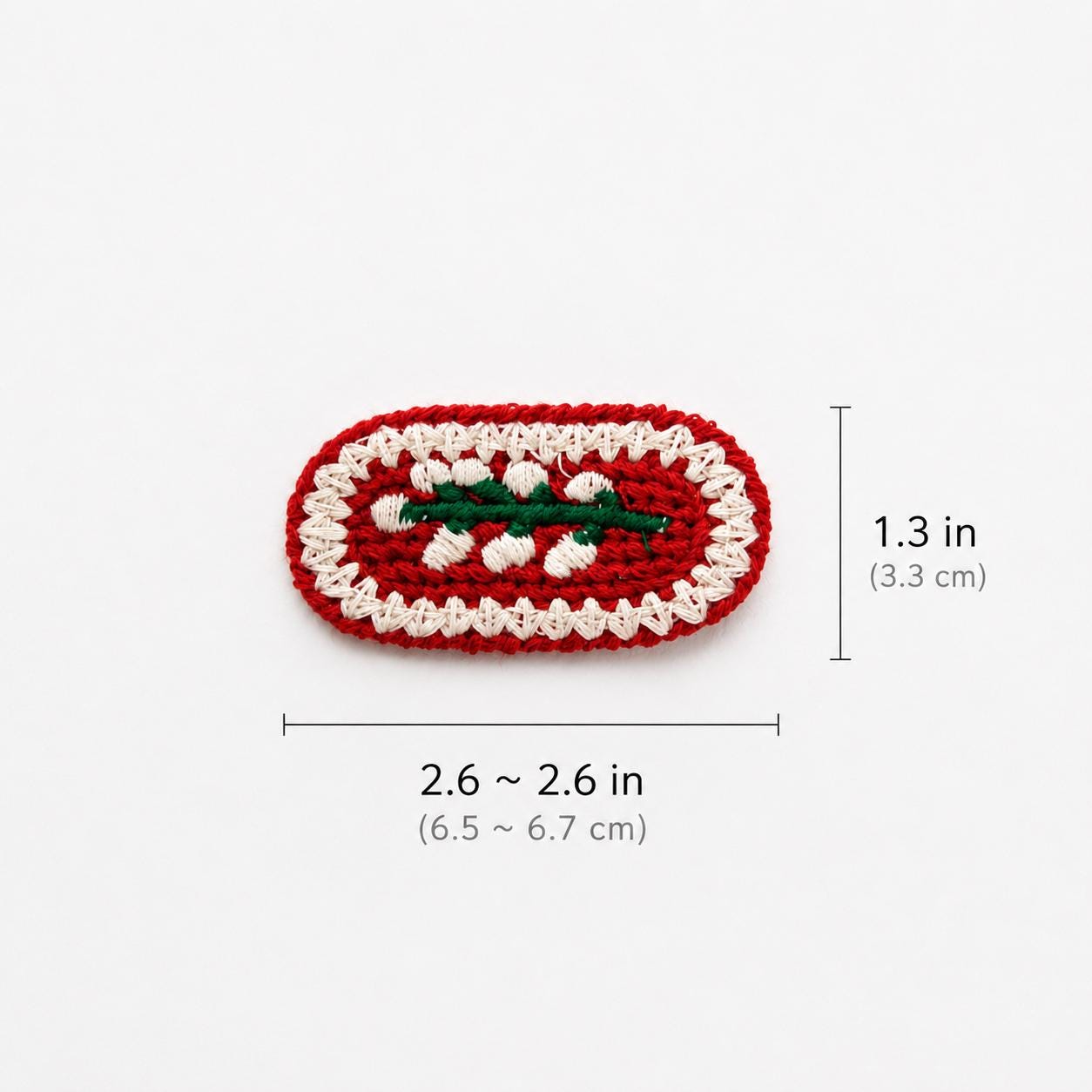 Crochet Embroidered Appliques, Vintage Floral & Cherry Embroidery Patches, DIY Craft Supplies 5/10pcs