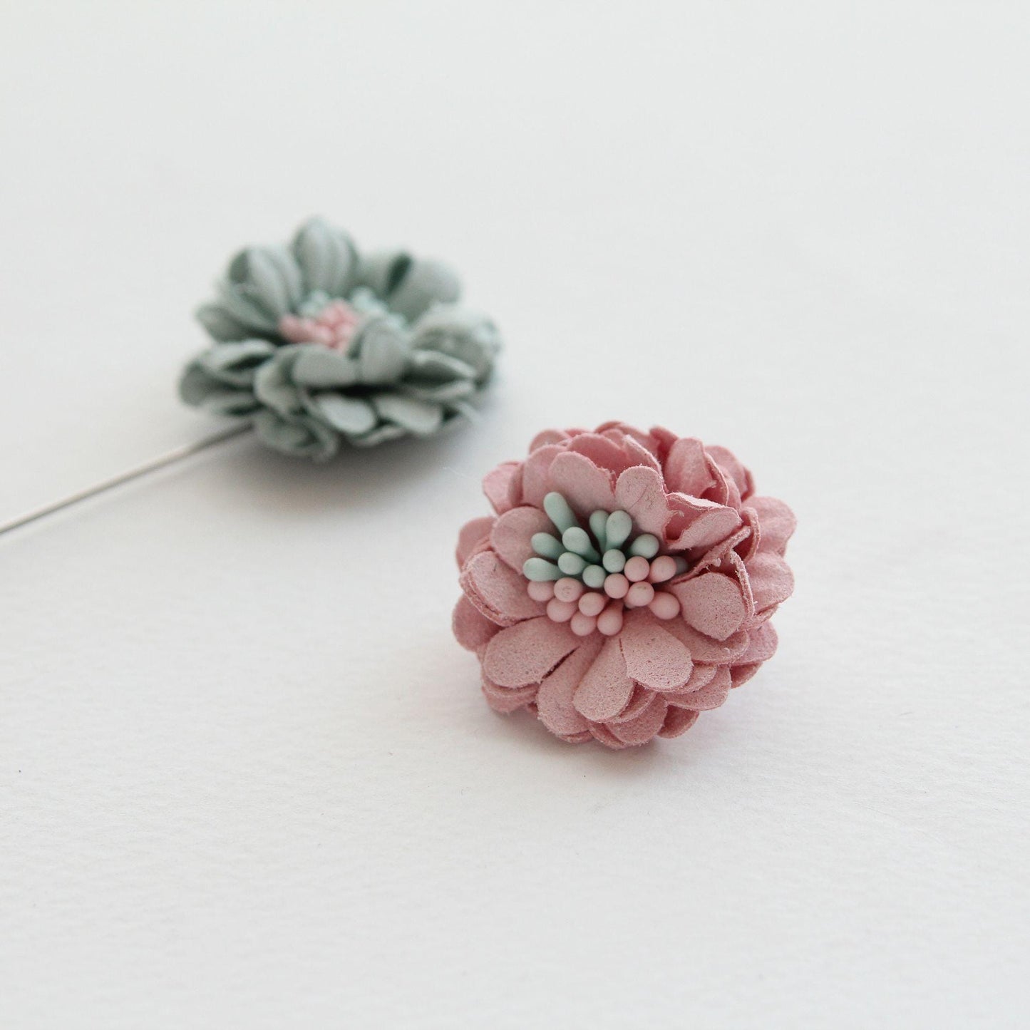 Mini Fabric Flower Corsage, Decorative Embellishment for Hair Bows, DIY Craft Supply, Floral Decoration