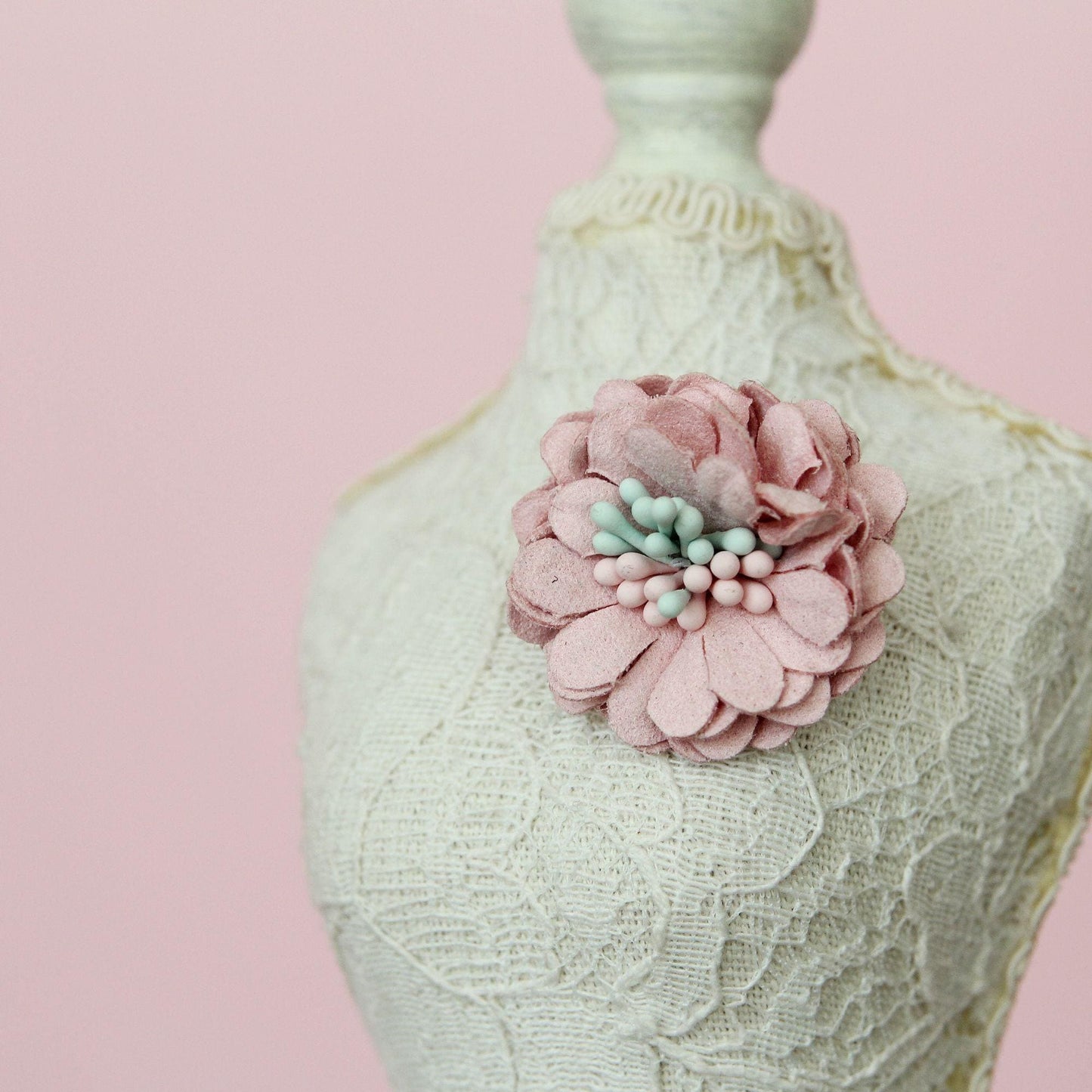 Mini Fabric Flower Corsage, Decorative Embellishment for Hair Bows, DIY Craft Supply, Floral Decoration