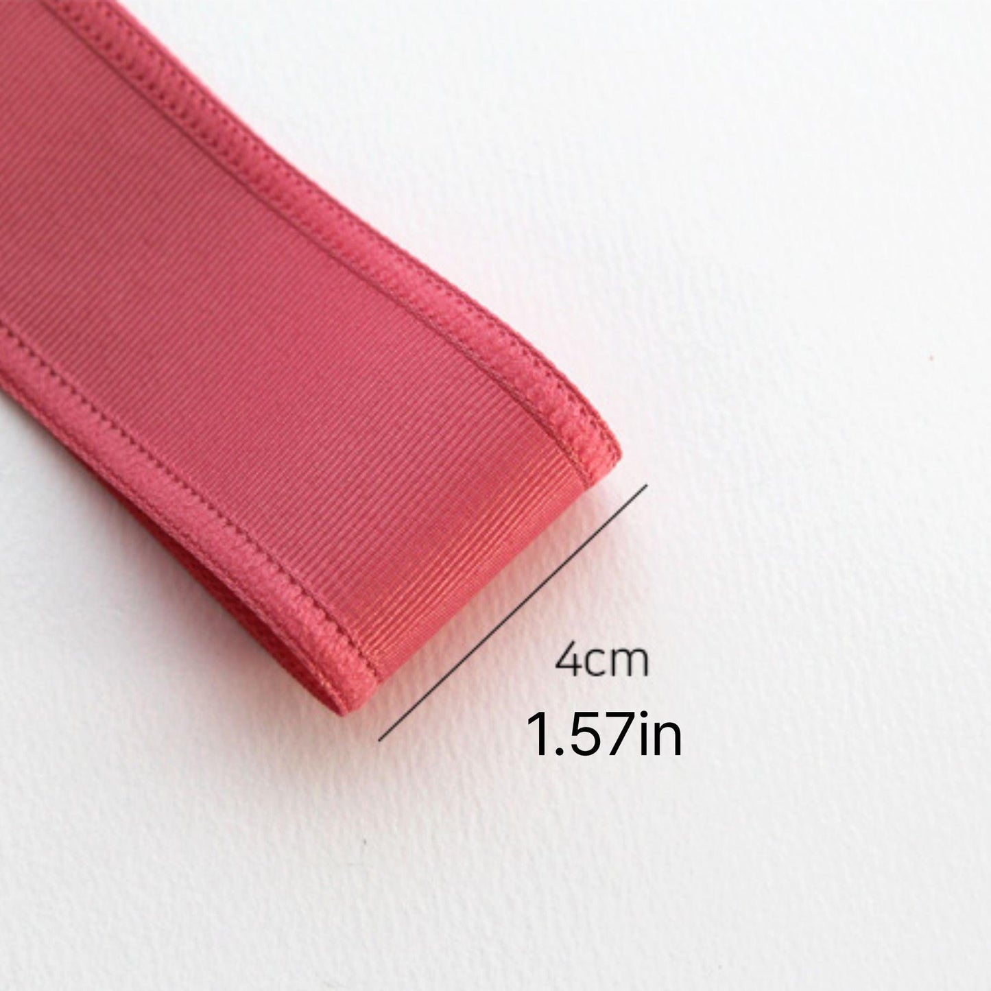 Solid Color Overlocked Edge Grosgrain Ribbon for Hair Bows, DIY Craft Supplies 5Yards