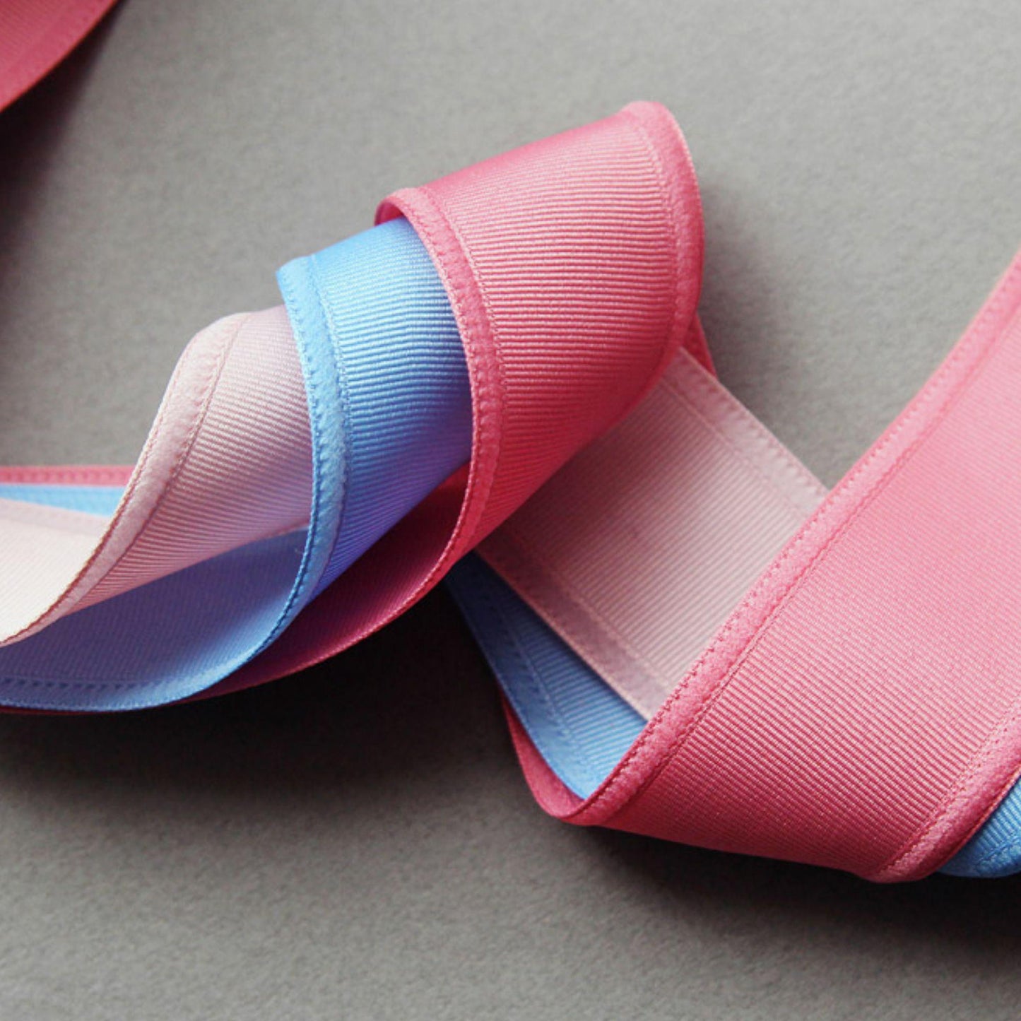 Solid Color Overlocked Edge Grosgrain Ribbon for Hair Bows, DIY Craft Supplies 5Yards