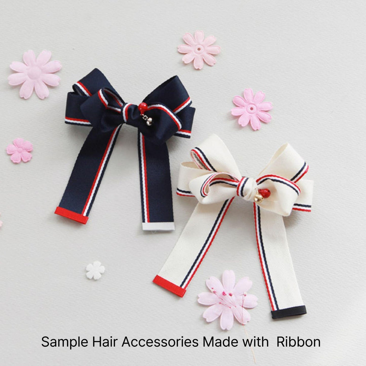 Preppy Stripe Grosgrain Ribbon School Uniform DIY Crafts (1in Width)