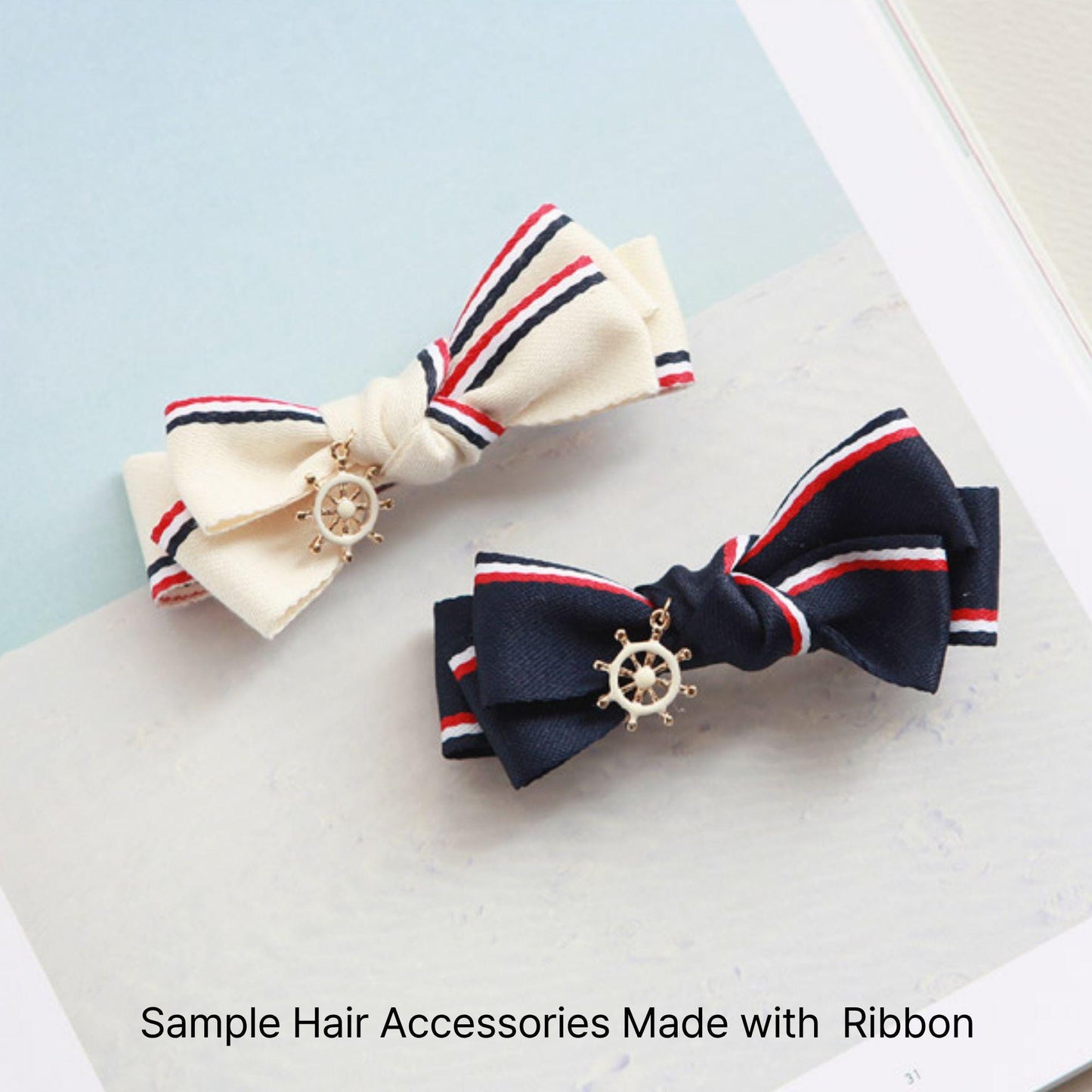 Preppy Stripe Grosgrain Ribbon School Uniform DIY Crafts (1in Width)