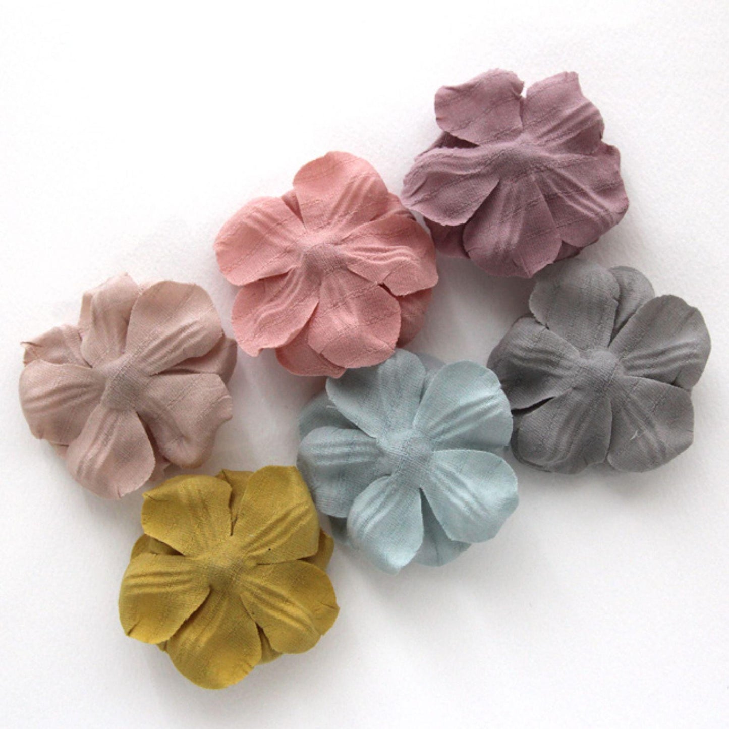 Fabric Flower Corsage Embellishment DIY Hair Accessory Supply