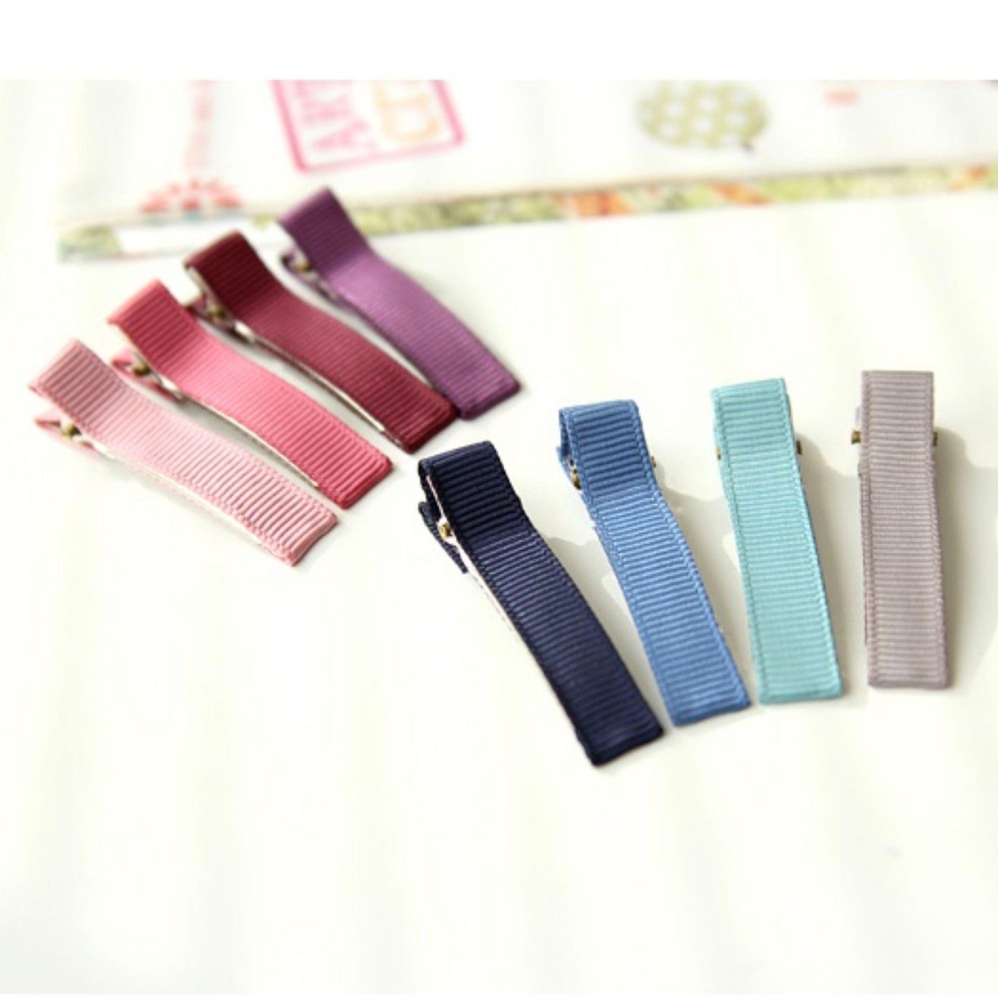 Ribbon Wrapped Alligator Hair Clips 5/10/30pcs