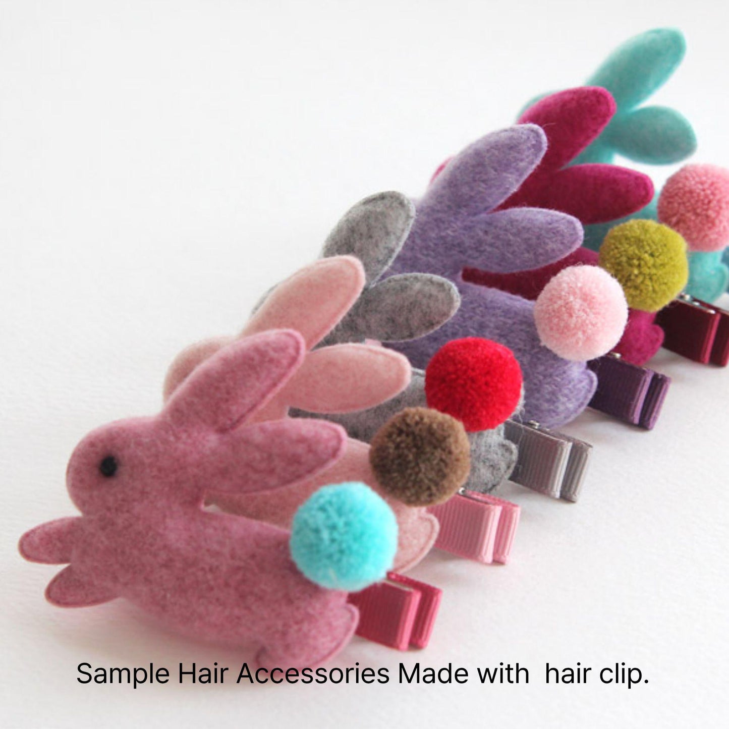 Ribbon Wrapped Alligator Hair Clips 5/10/30pcs