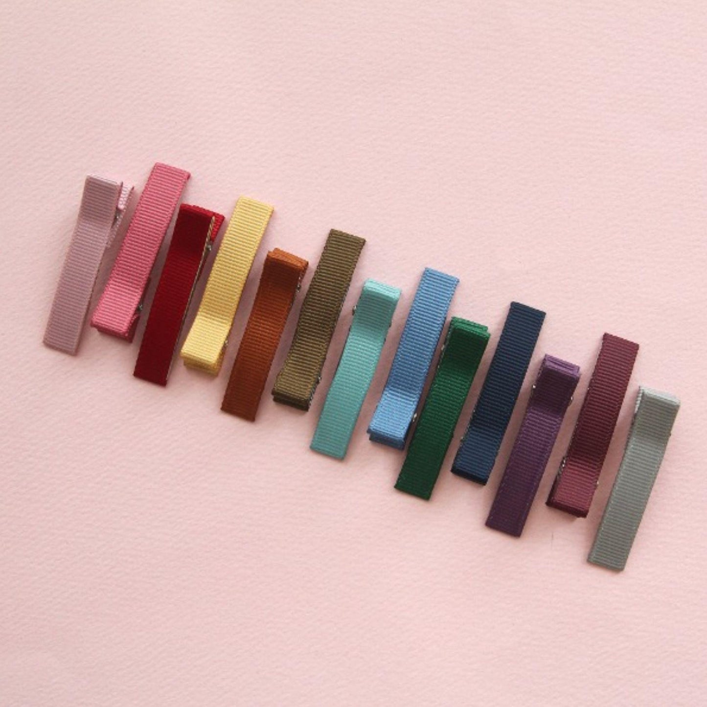 Ribbon Wrapped Alligator Hair Clips 5/10/30pcs