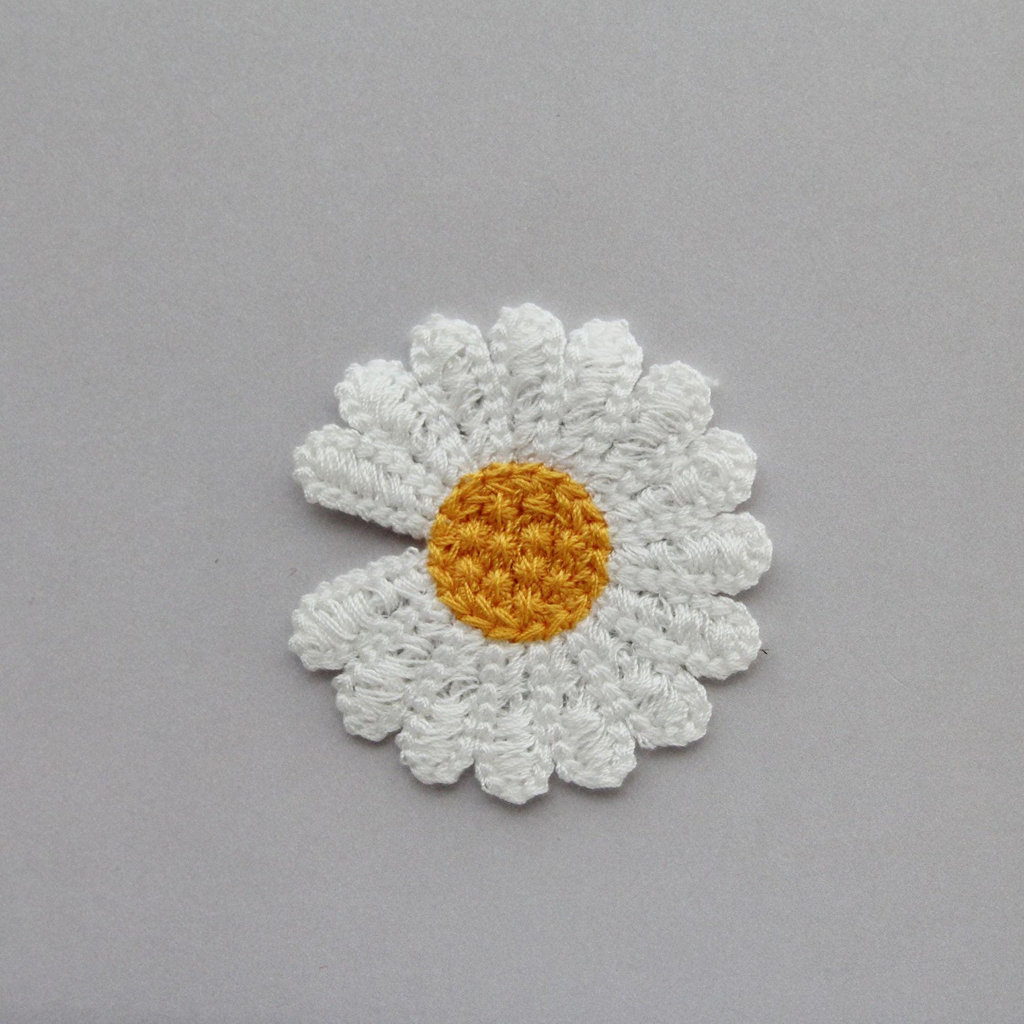 Daisy Flower Appliques, Handmade Floral Embellishments 5/10pcs